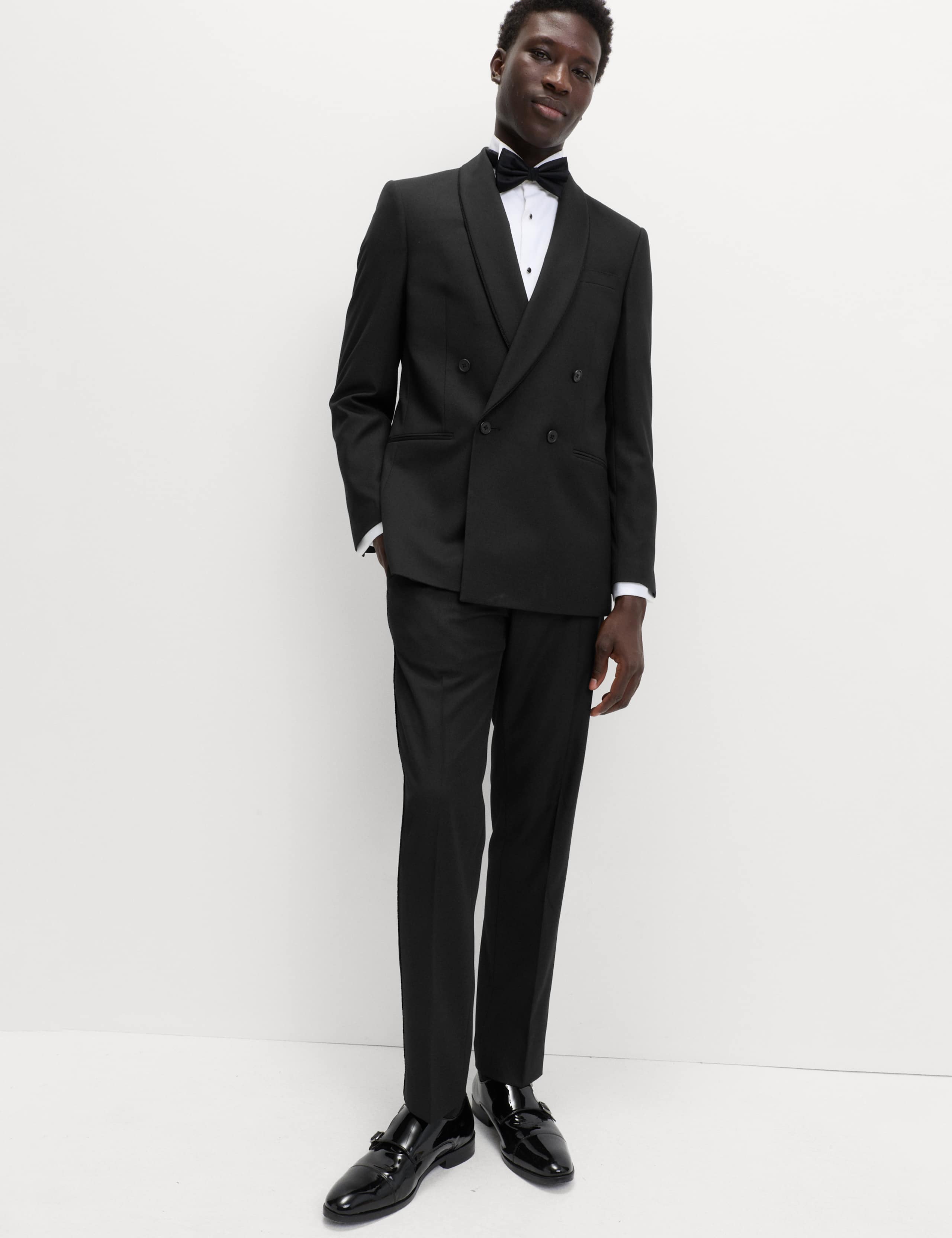 Tailored Fit Double Breasted Tuxedo Jacket 4 of 7