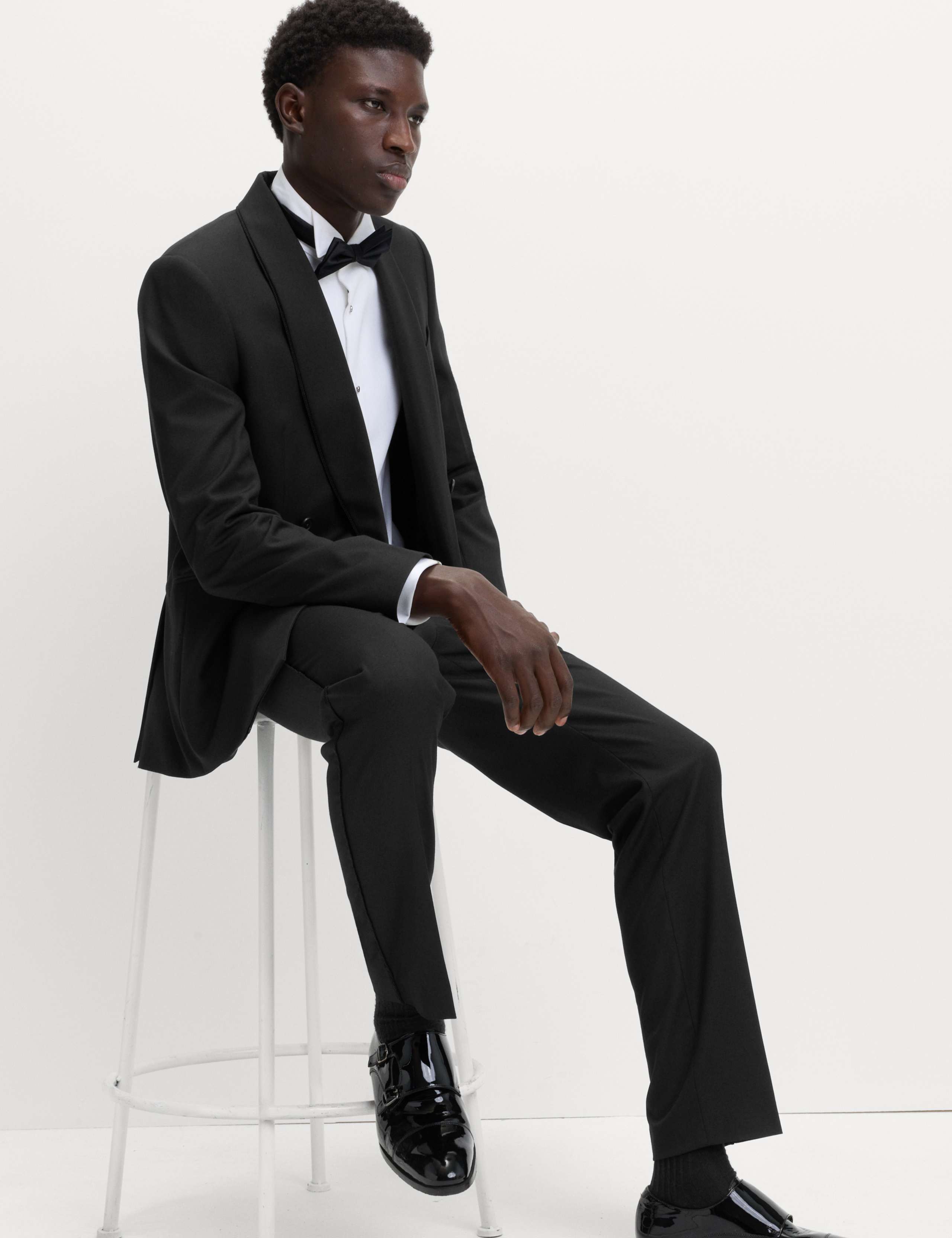 Tailored Fit Single Pleat Trousers 1 of 7