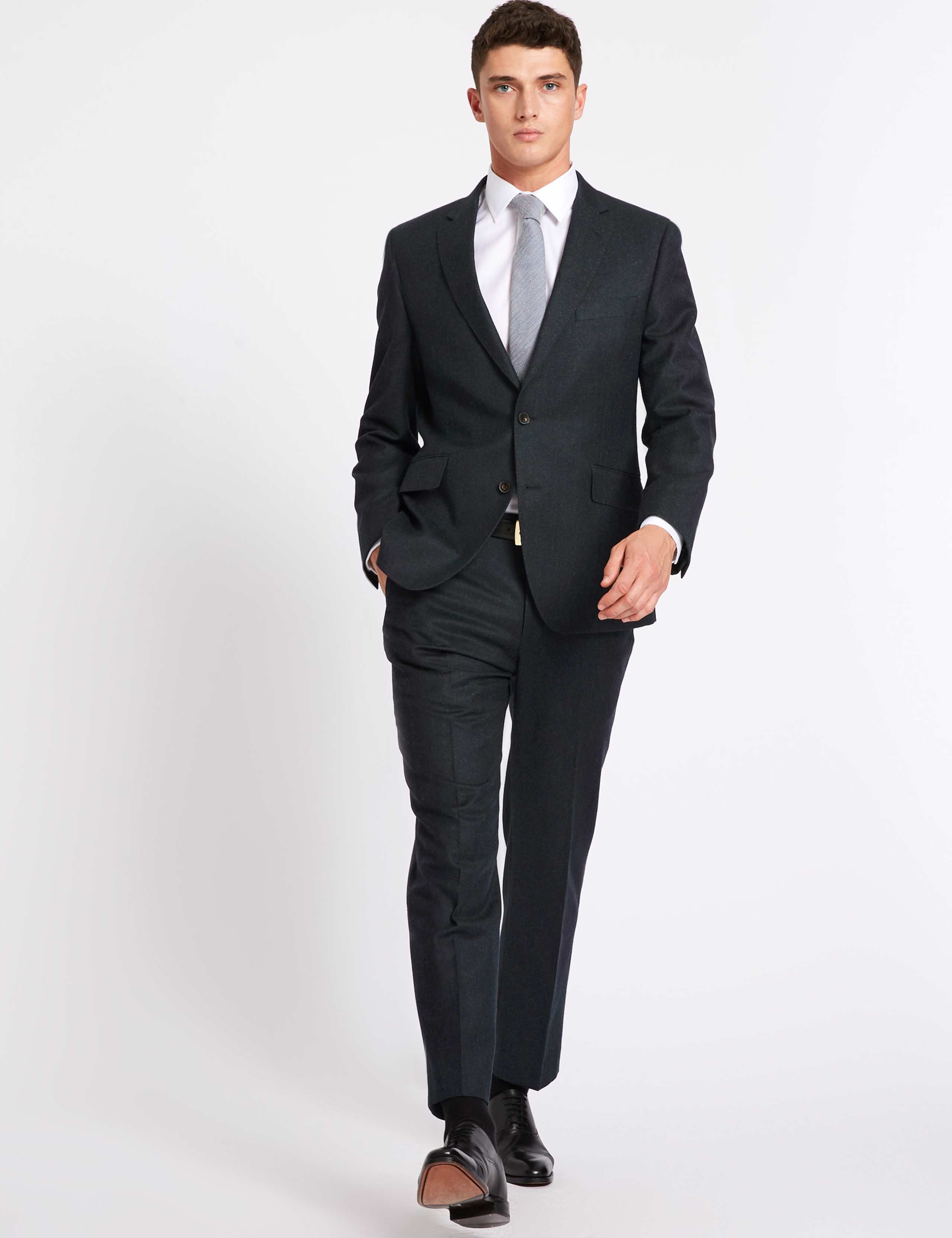 Tailored Fit Wool Blend Jacket 3 of 9