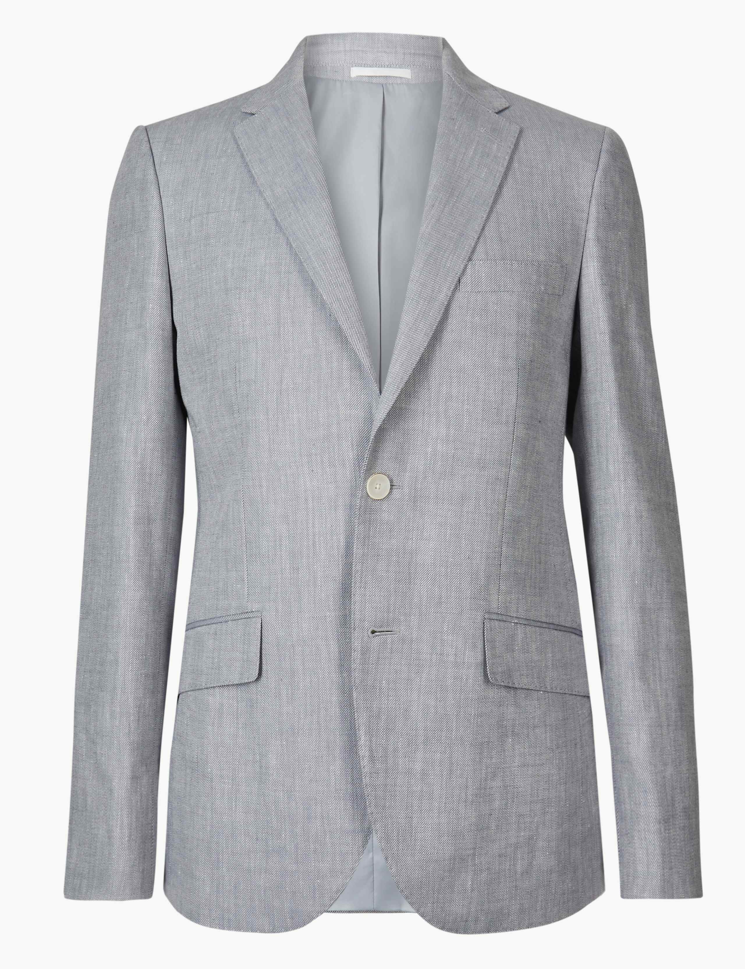 Tailored Fit Linen Miracle Jacket 2 of 8