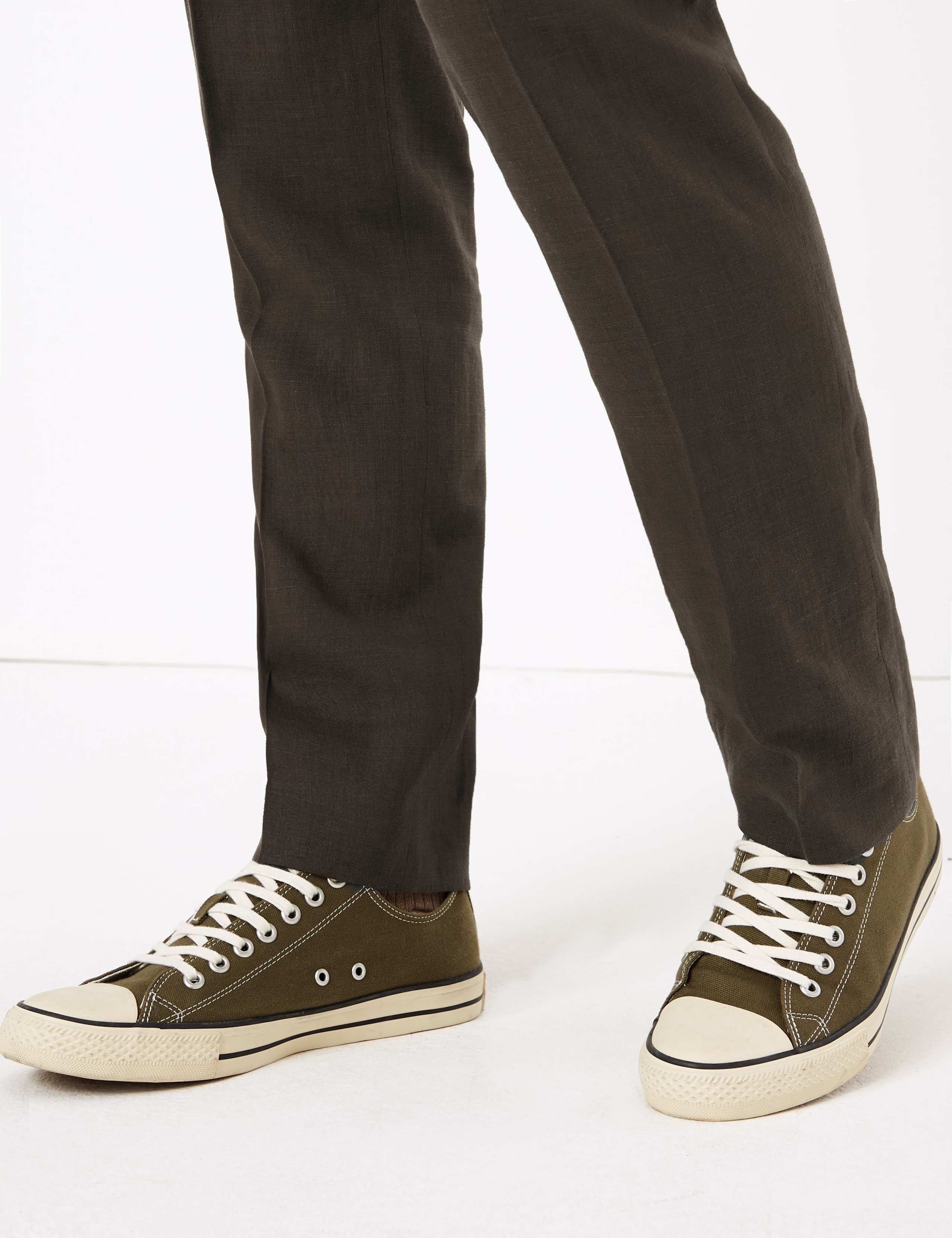 Tailored Italian Linen Miracle™ Trousers 5 of 6