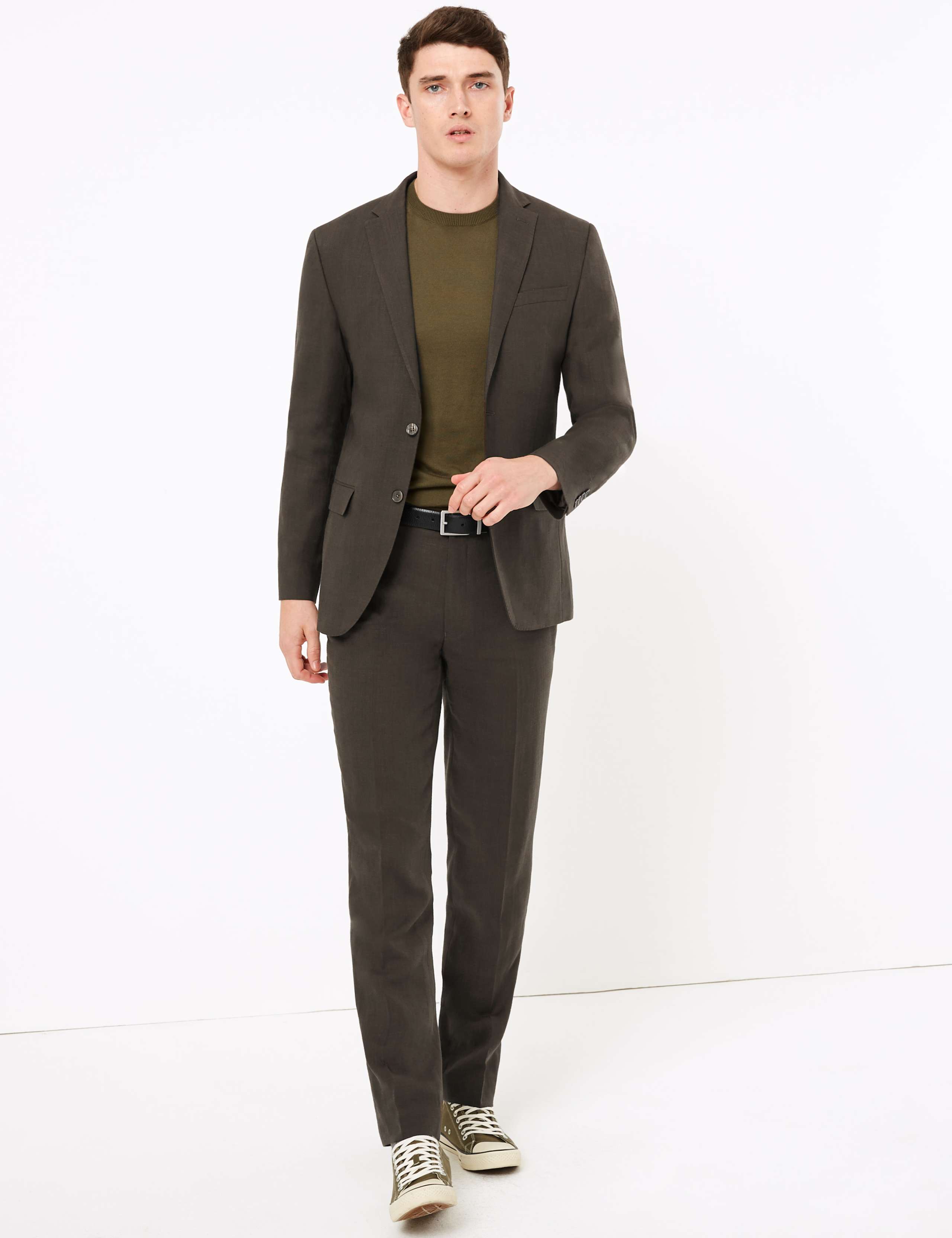Tailored Italian Linen Miracle™ Trousers 6 of 6