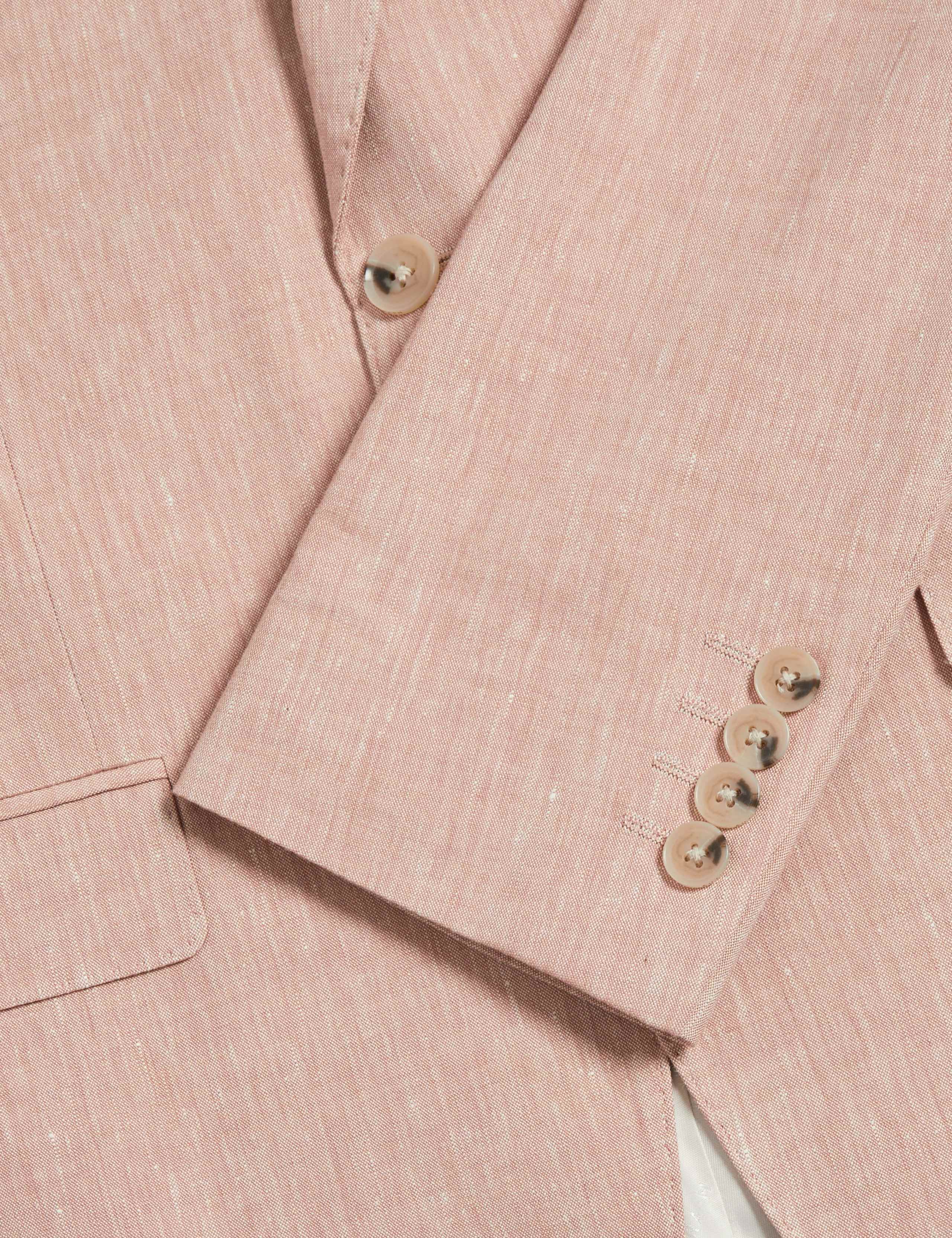 Tailored Fit Italian Performance Linen Blend Suit Jacket 3 of 8