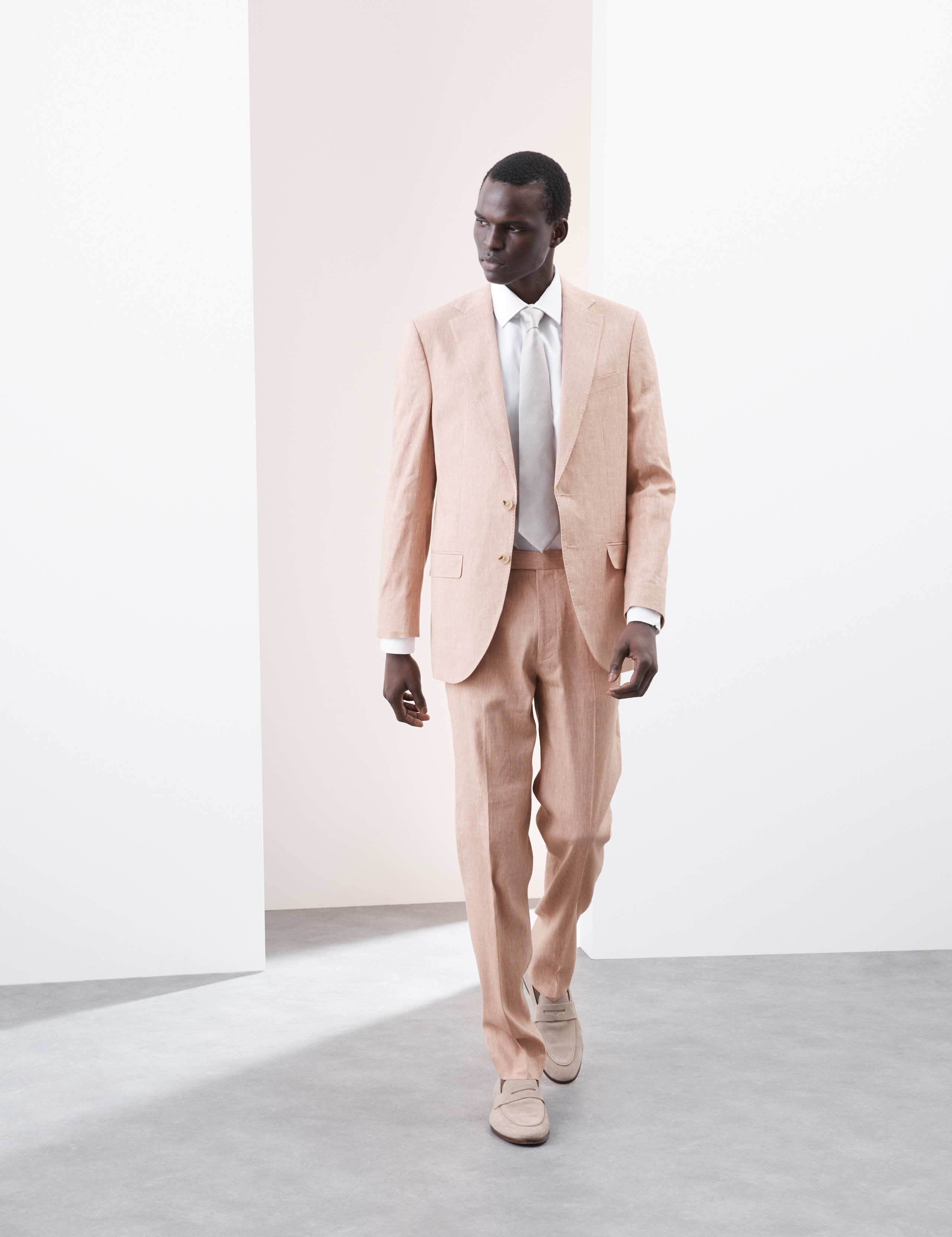 Tailored Fit Italian Performance Linen Blend Suit Jacket 4 of 8
