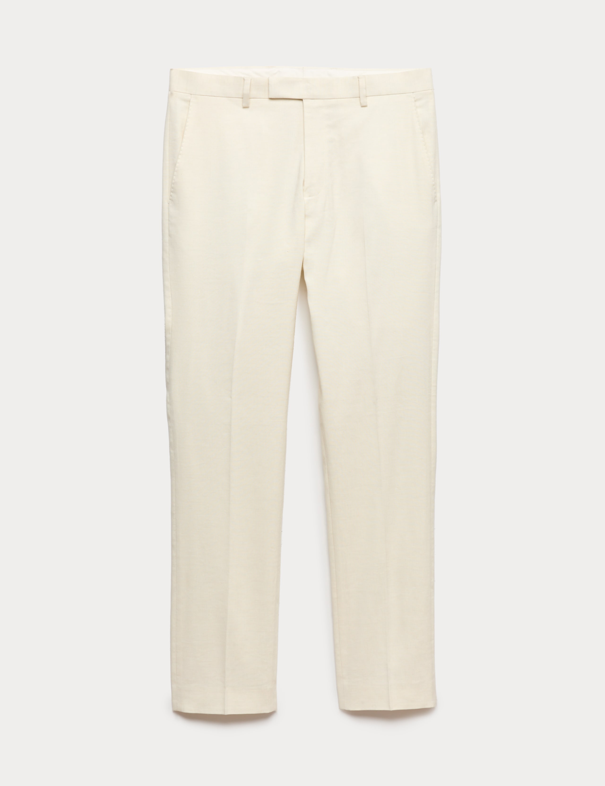 Tailored Fit Italian Performance Linen Blend Suit Trousers 1 of 1