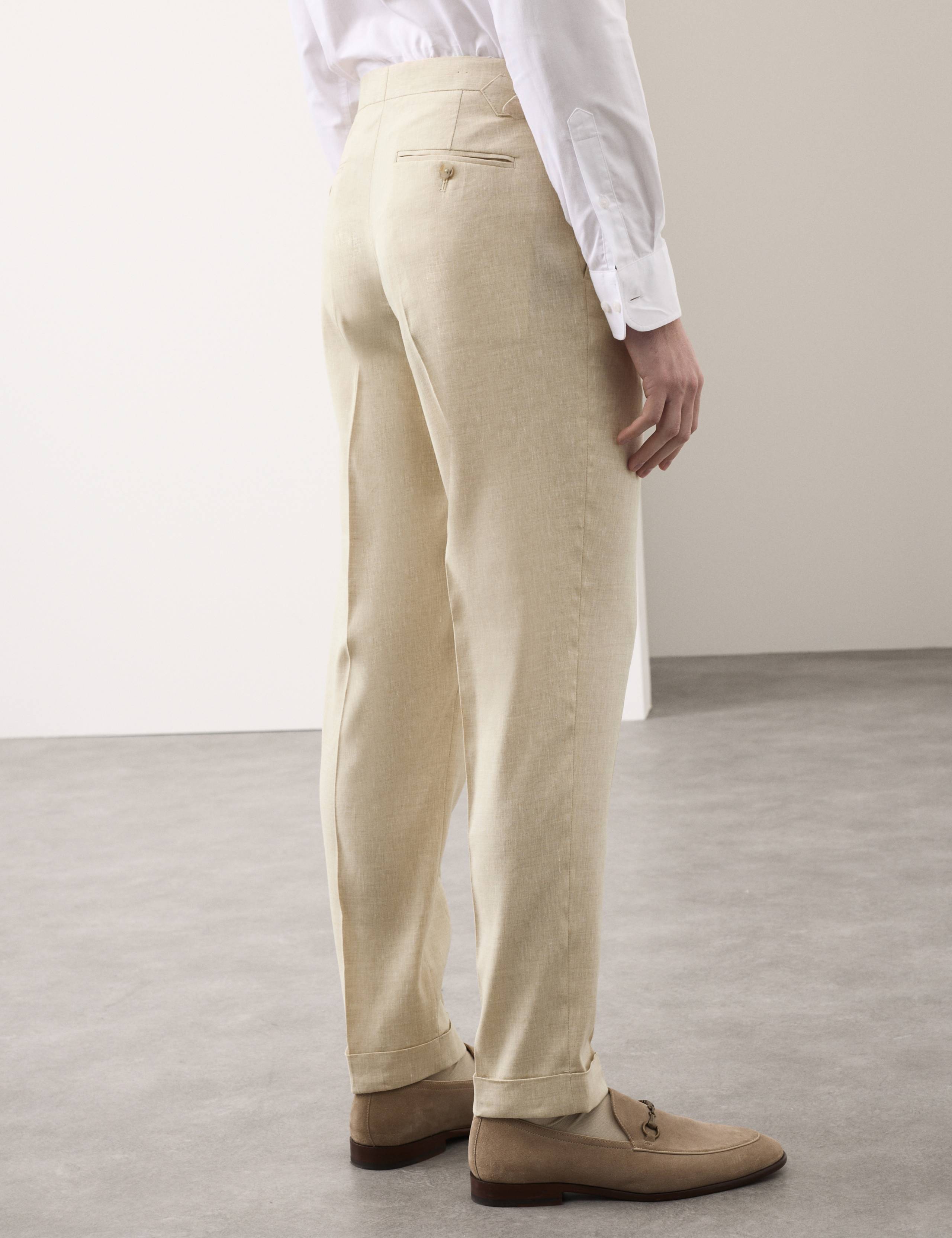 Tailored Fit Linen Rich Trousers 5 of 8