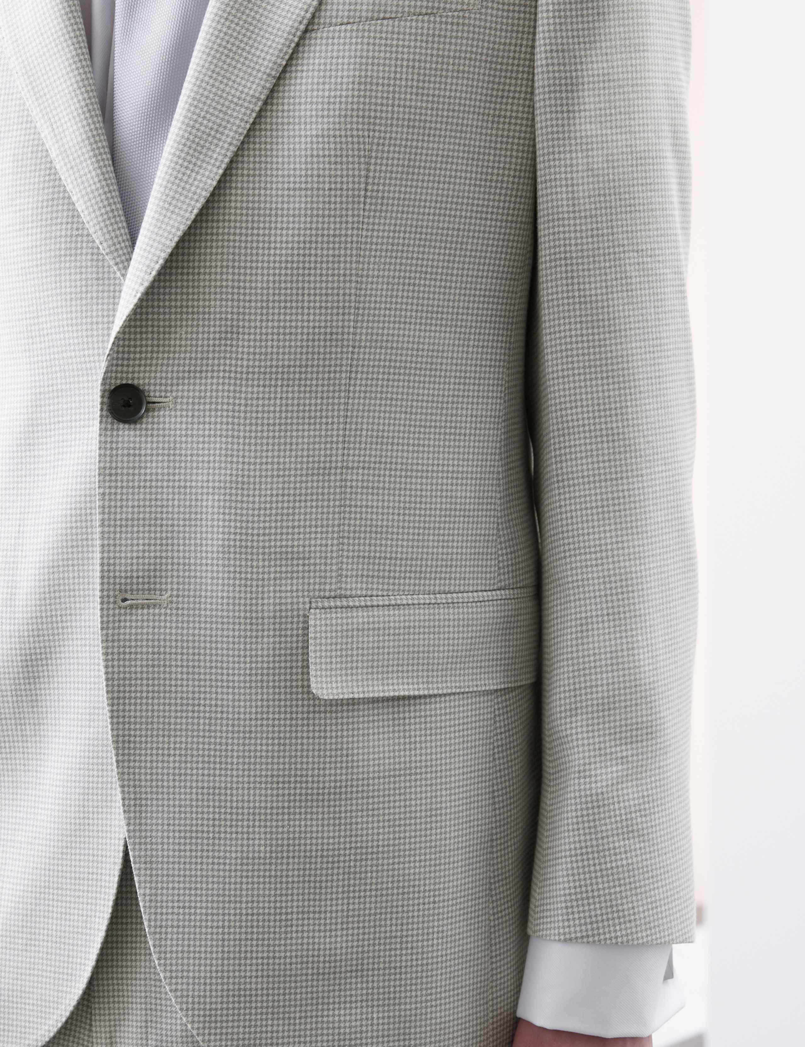 Tailored Fit Italian Performance Linen Blend Suit Jacket 8 of 8