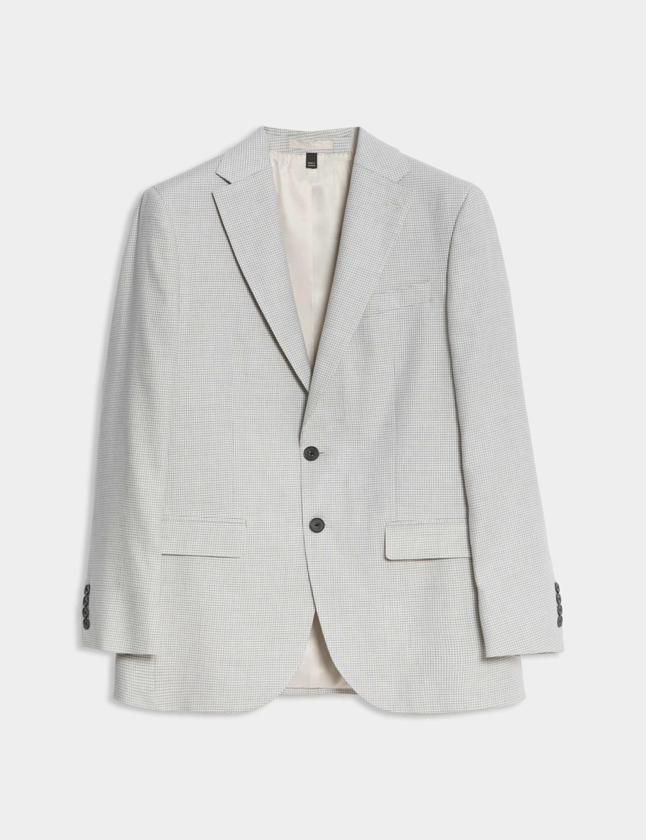 Tailored Fit Italian Performance Linen Blend Suit Jacket 2 of 8