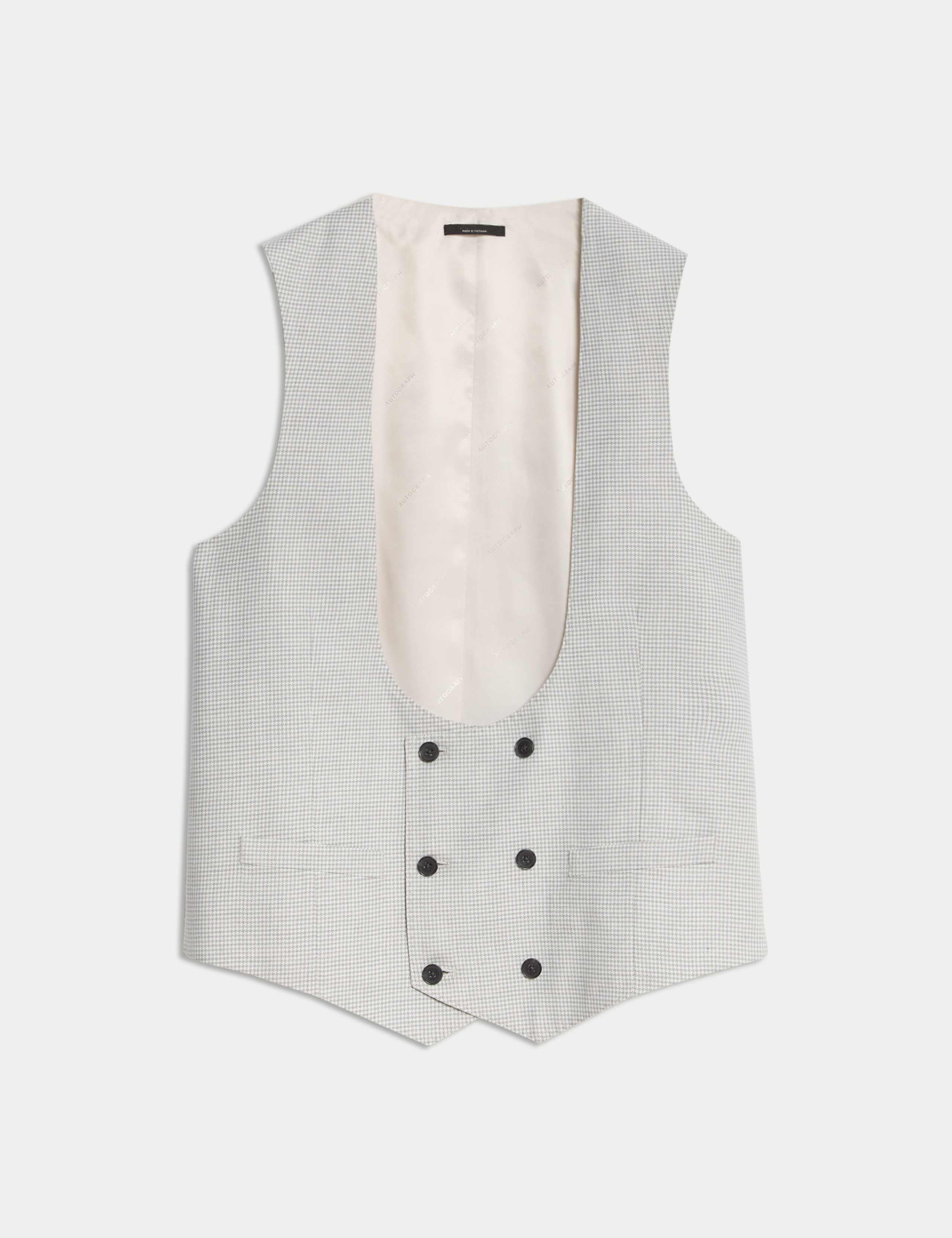 Tailored Fit Italian Performance Linen Waistcoat 2 of 7