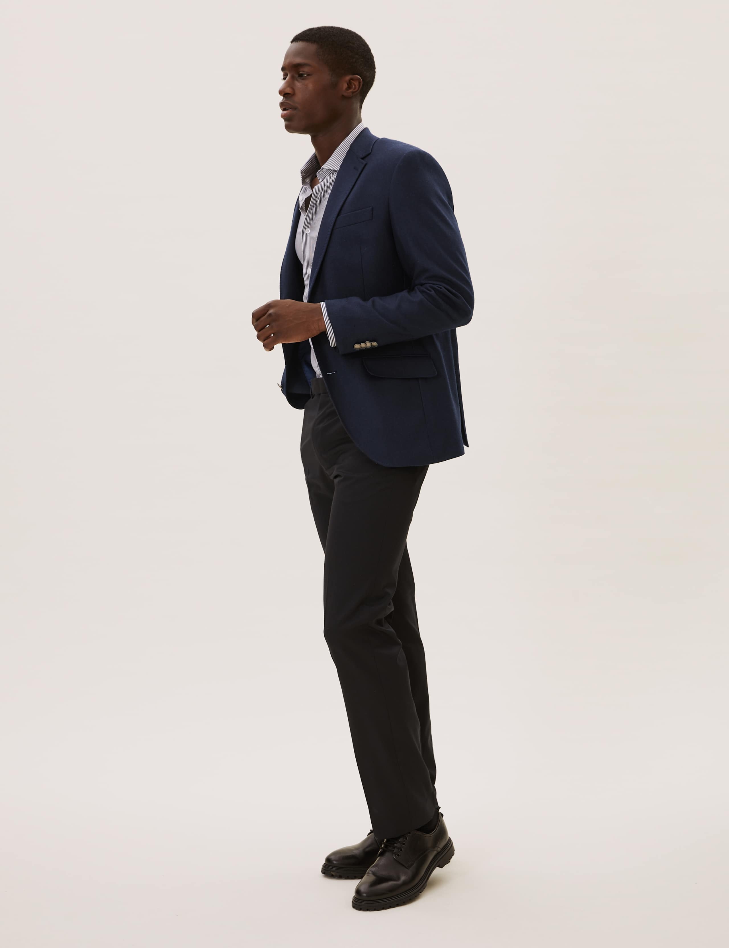 Regular Fit Wool Rich Blazer 1 of 2