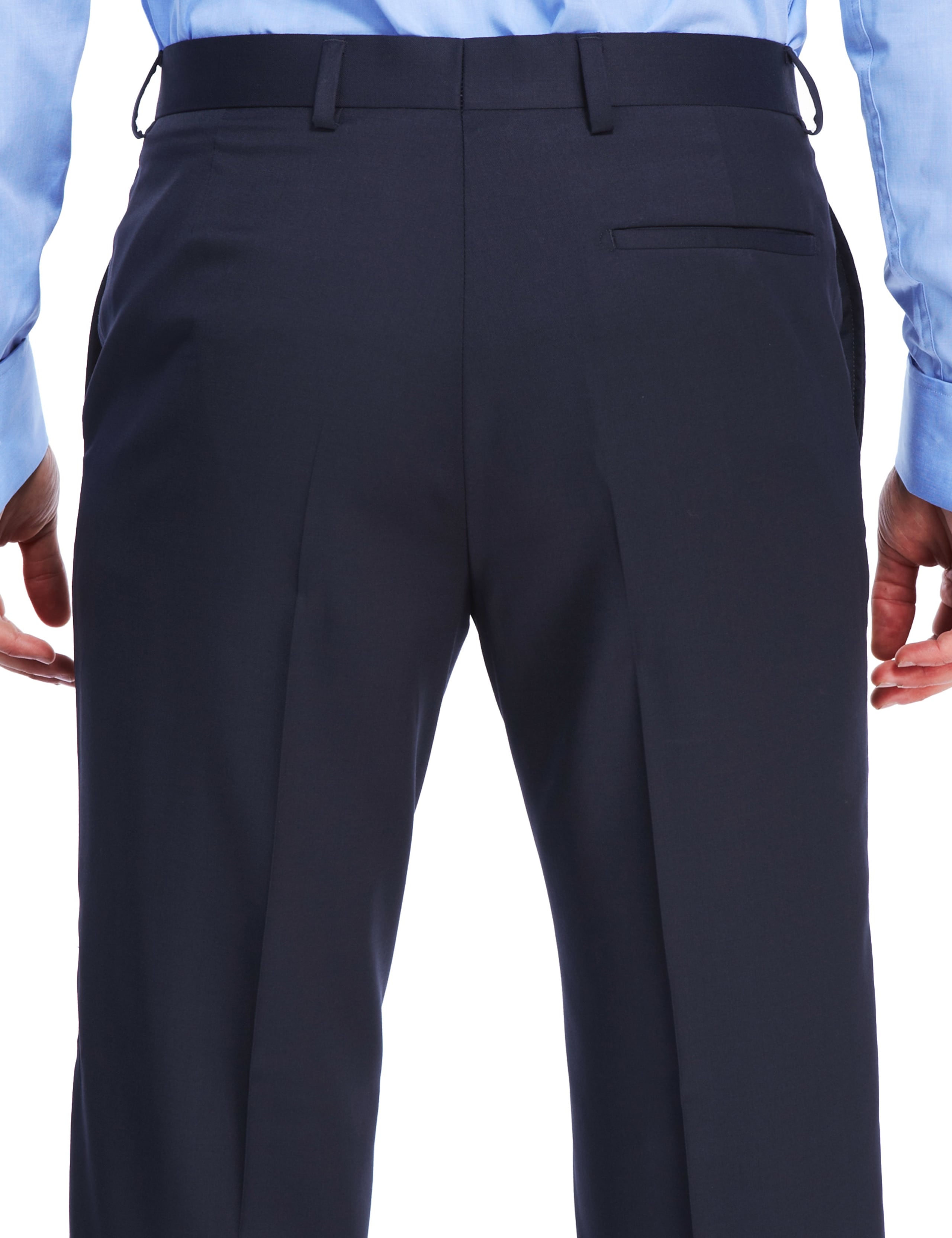 Pure Organic Wool Flat Front Trousers 3 of 7