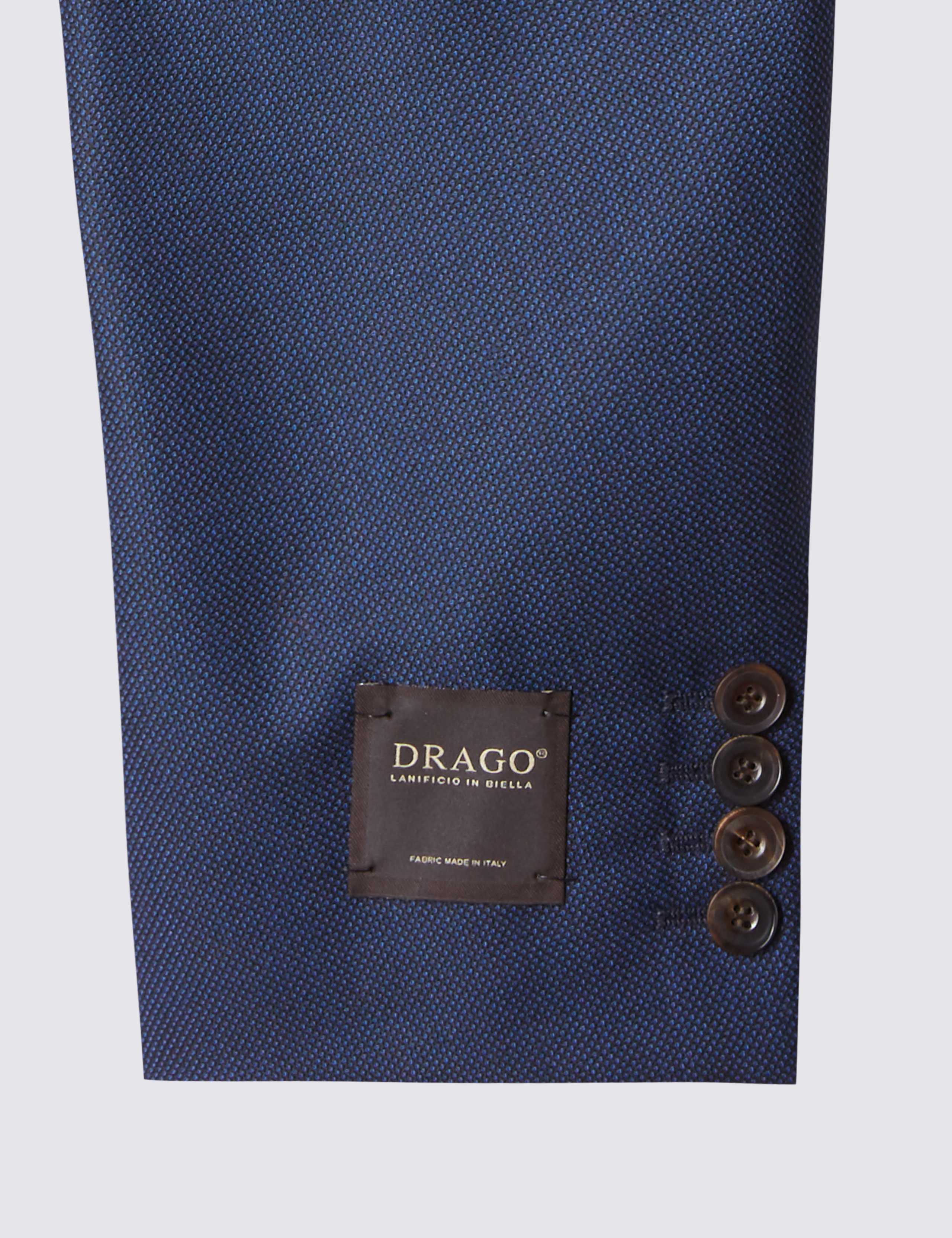 Blue Tailored Fit Wool Jacket 6 of 7