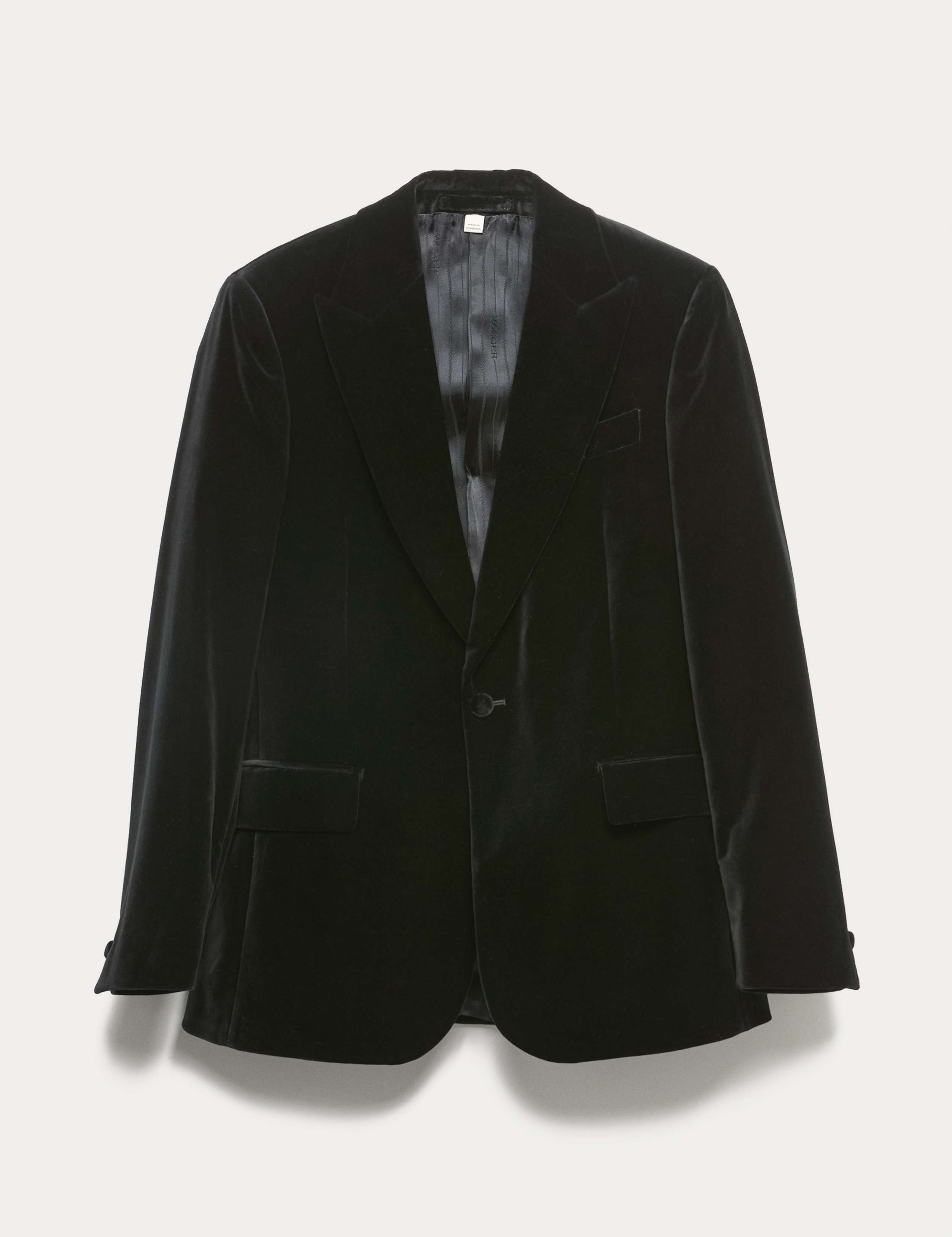 Pure Cotton Velvet Blazer 2 of 7