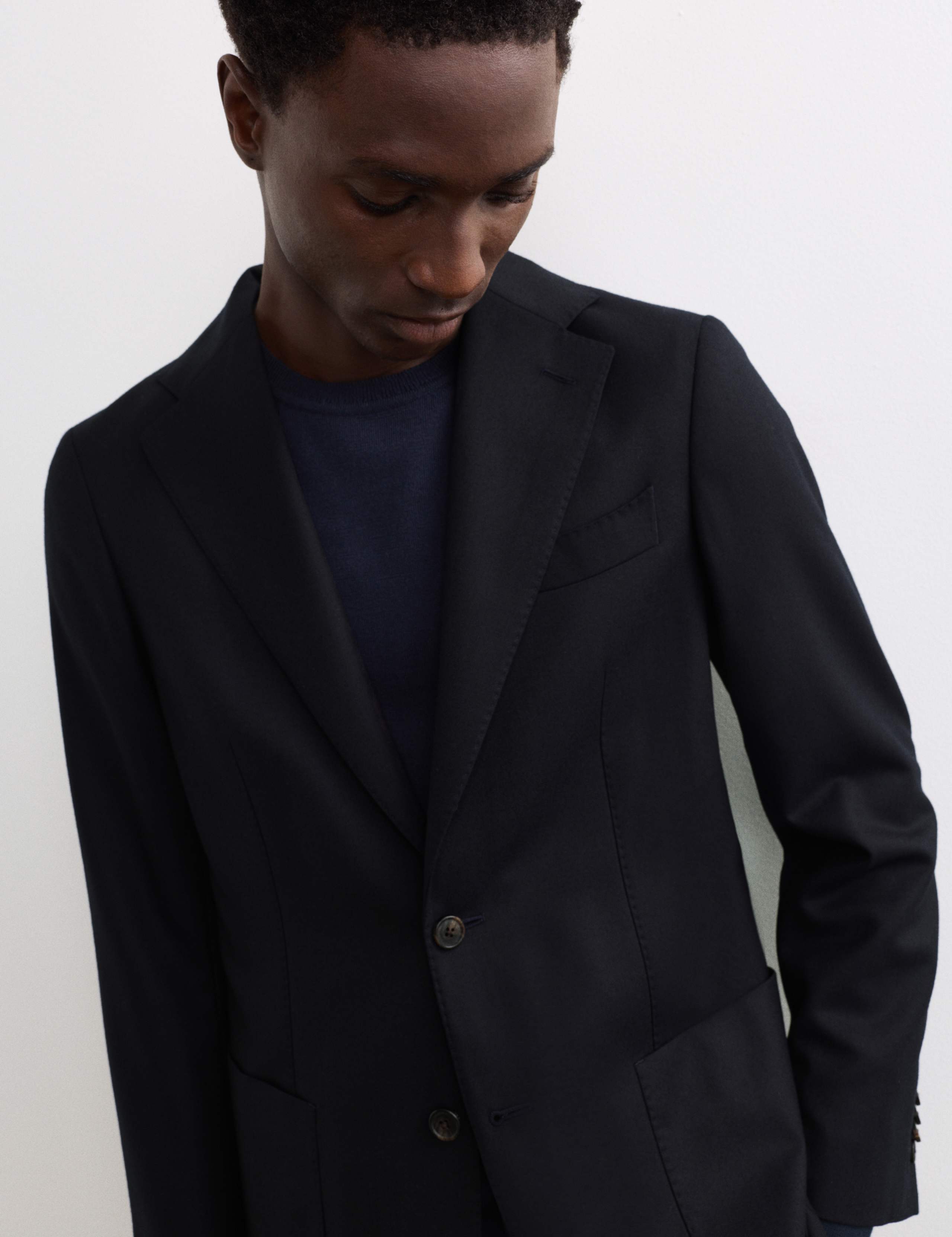 Italian Wool Twill Flannel Blazer 5 of 7