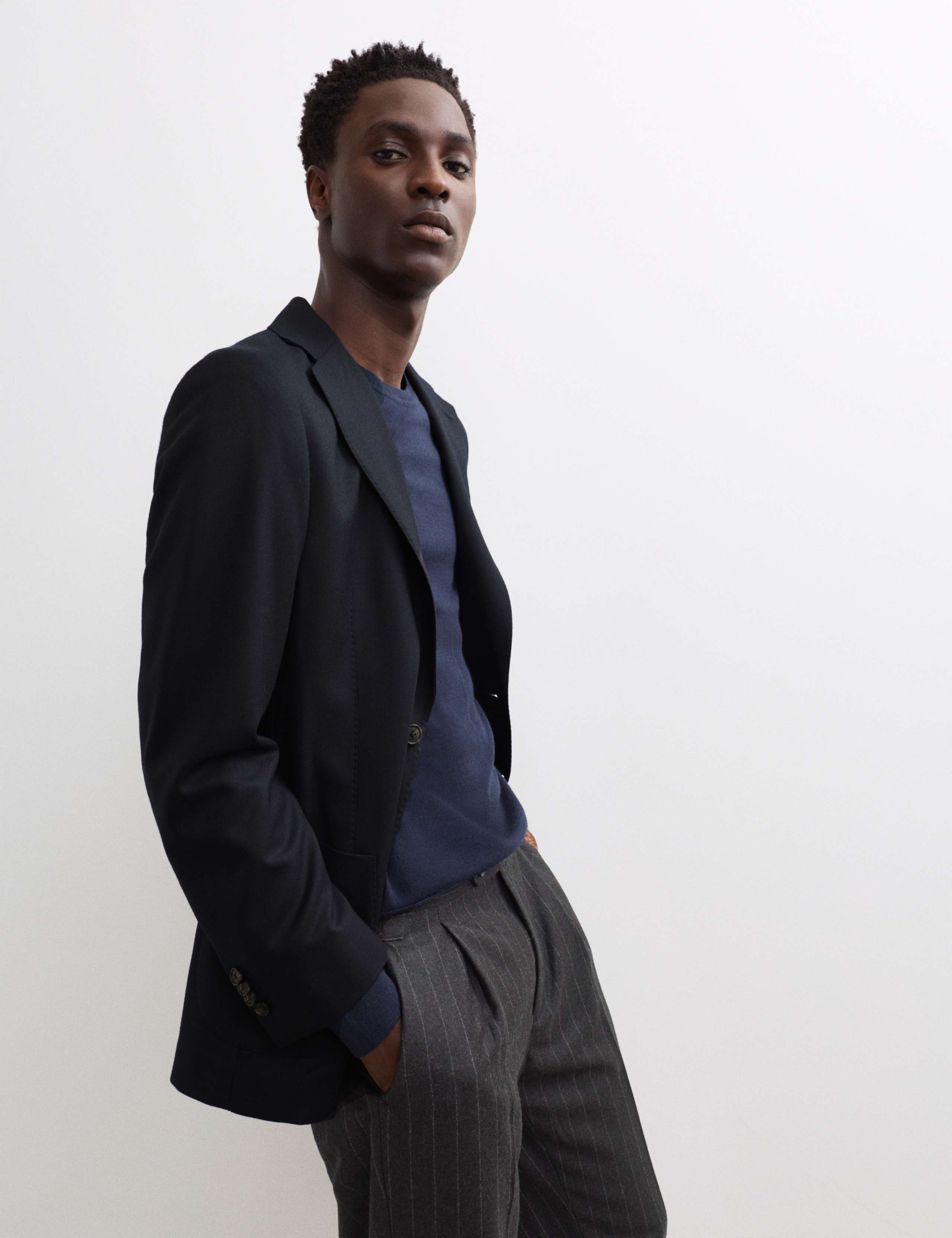 Italian Wool Twill Flannel Blazer 6 of 7