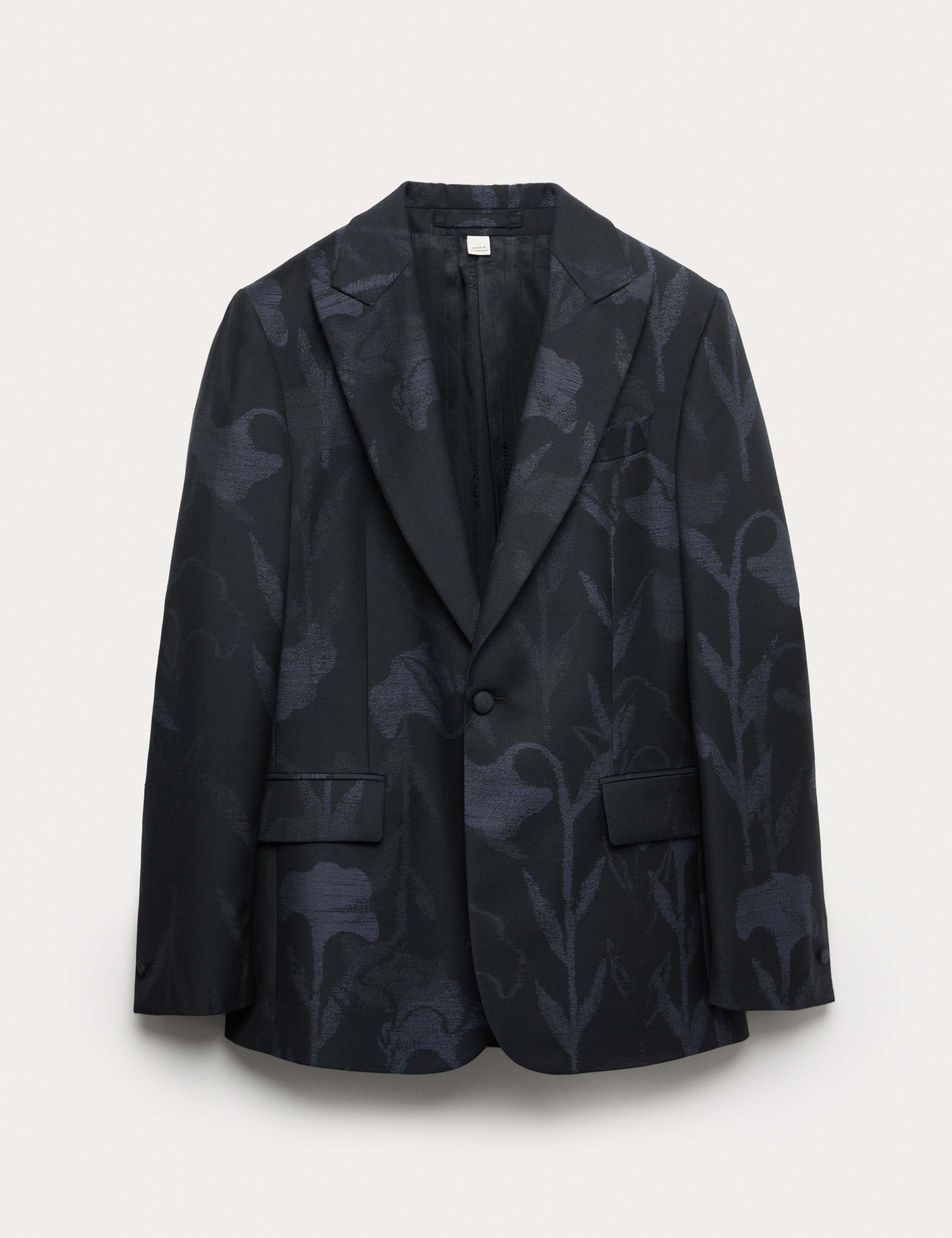 Regular Fit Italian Wool Tuxedo Jacket 2 of 8