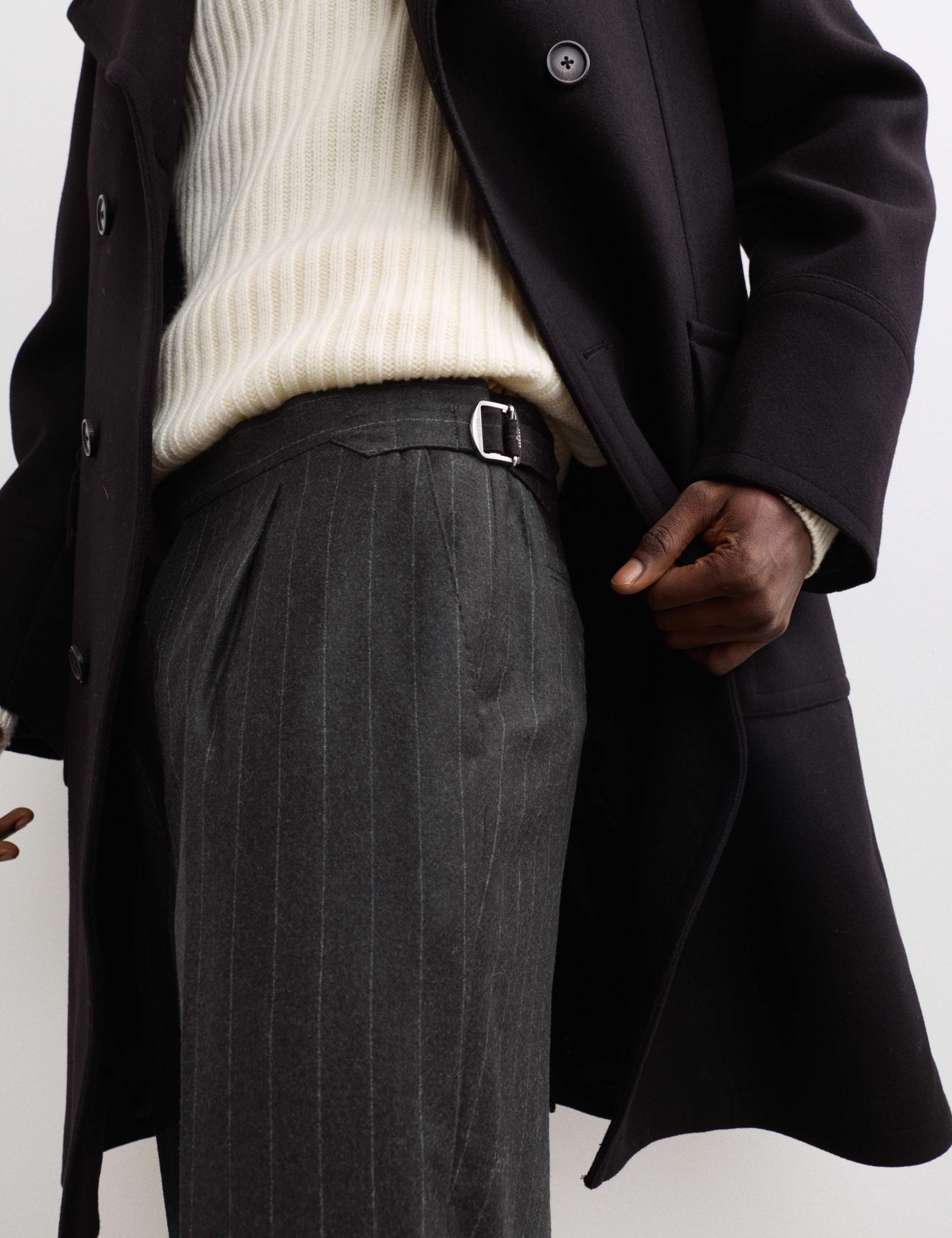 Italian Wool Pinstripe Trousers 5 of 7