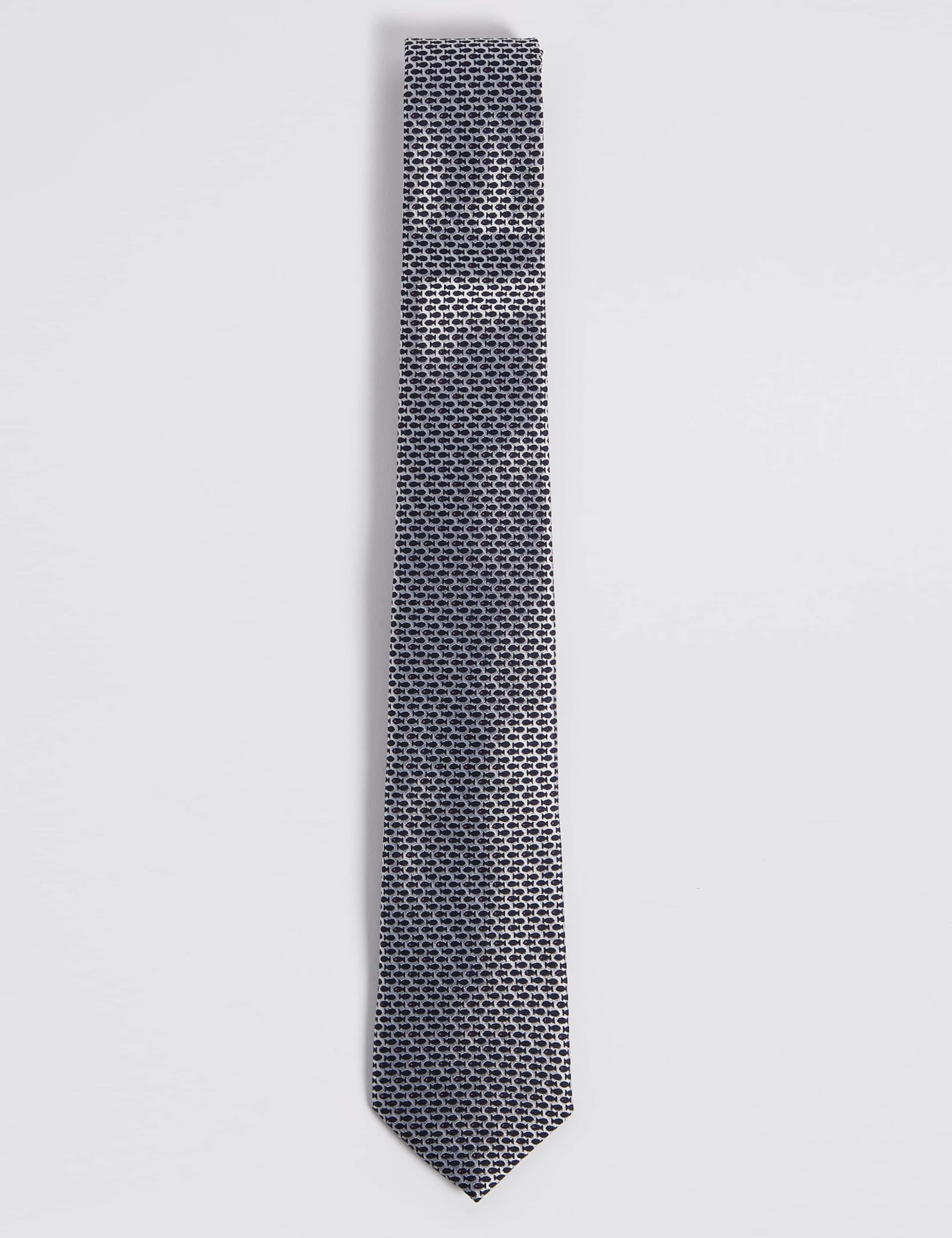 Pure Silk Micro Fish Tie 1 of 3