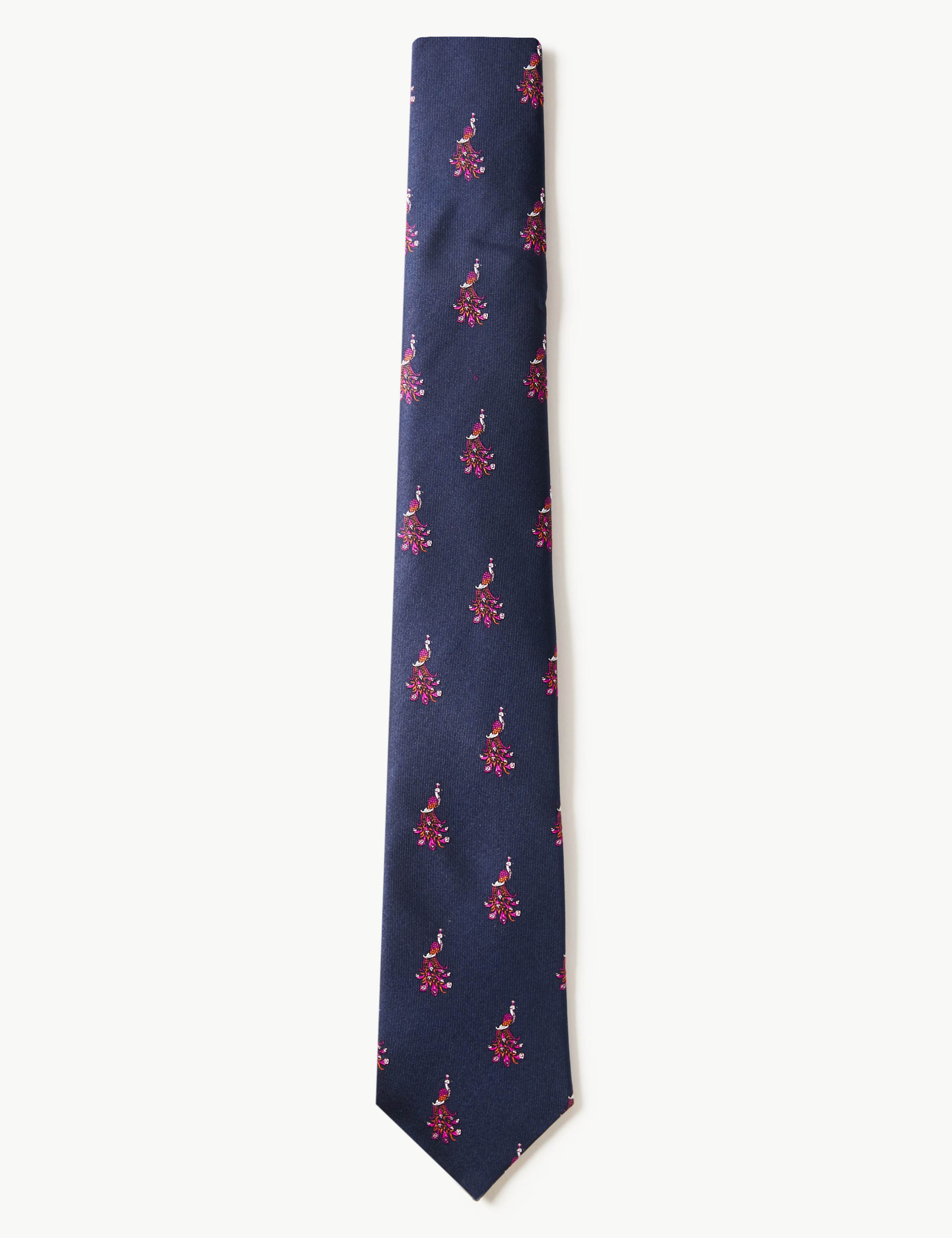 Pure Silk Peacock Tie 1 of 3