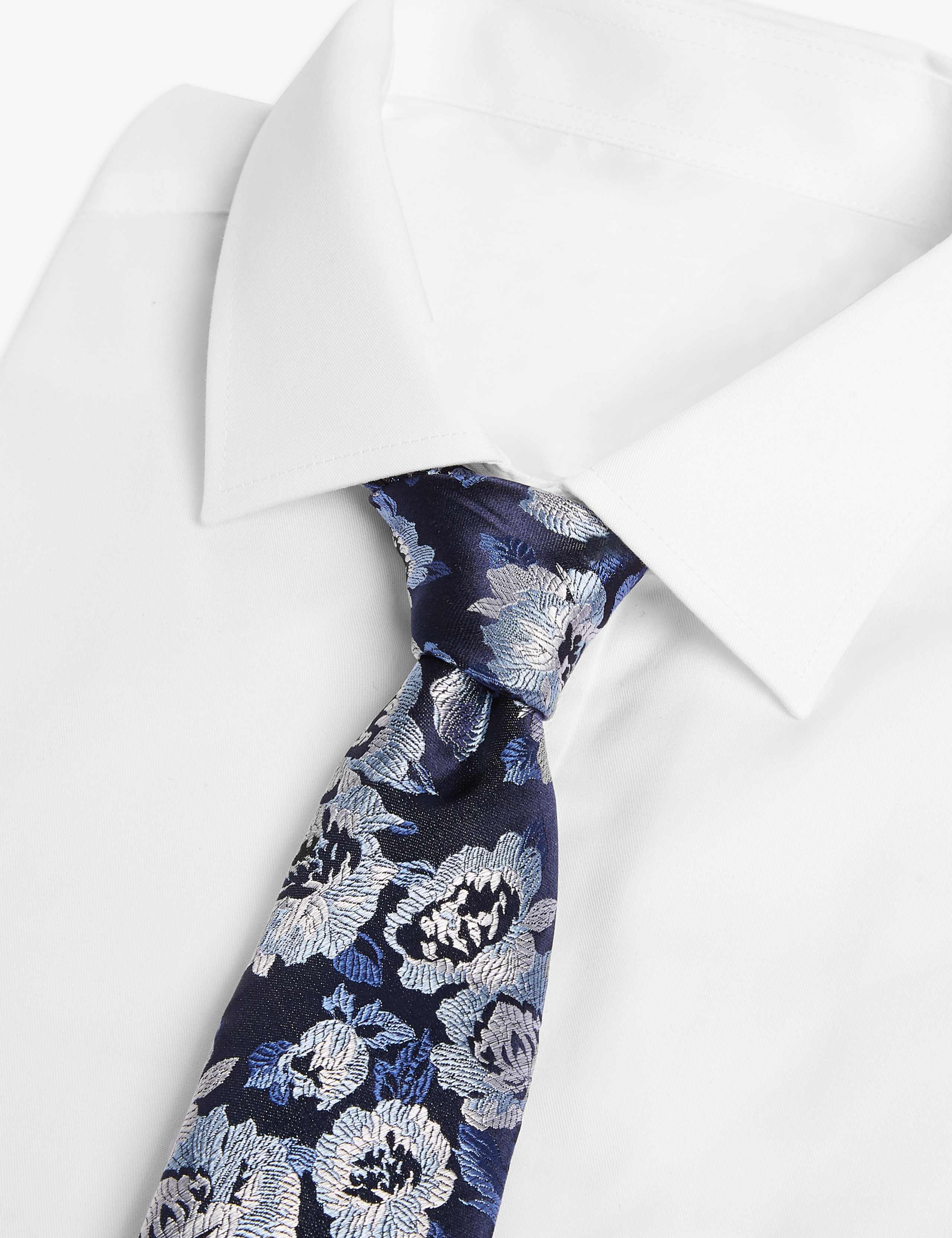 Woven Rose Pure Silk Tie 2 of 3