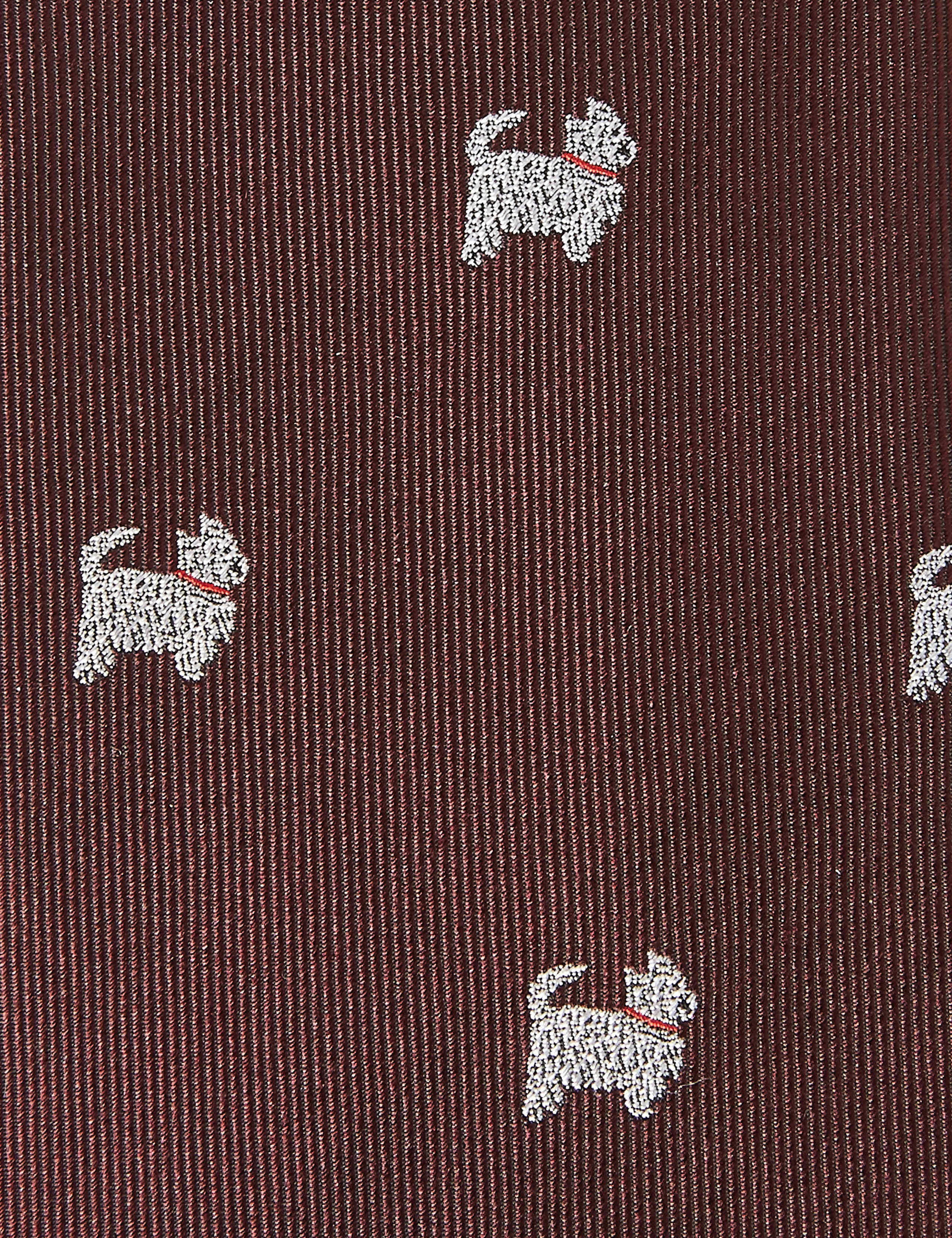 Pure Silk Westie Woven Tie 3 of 3