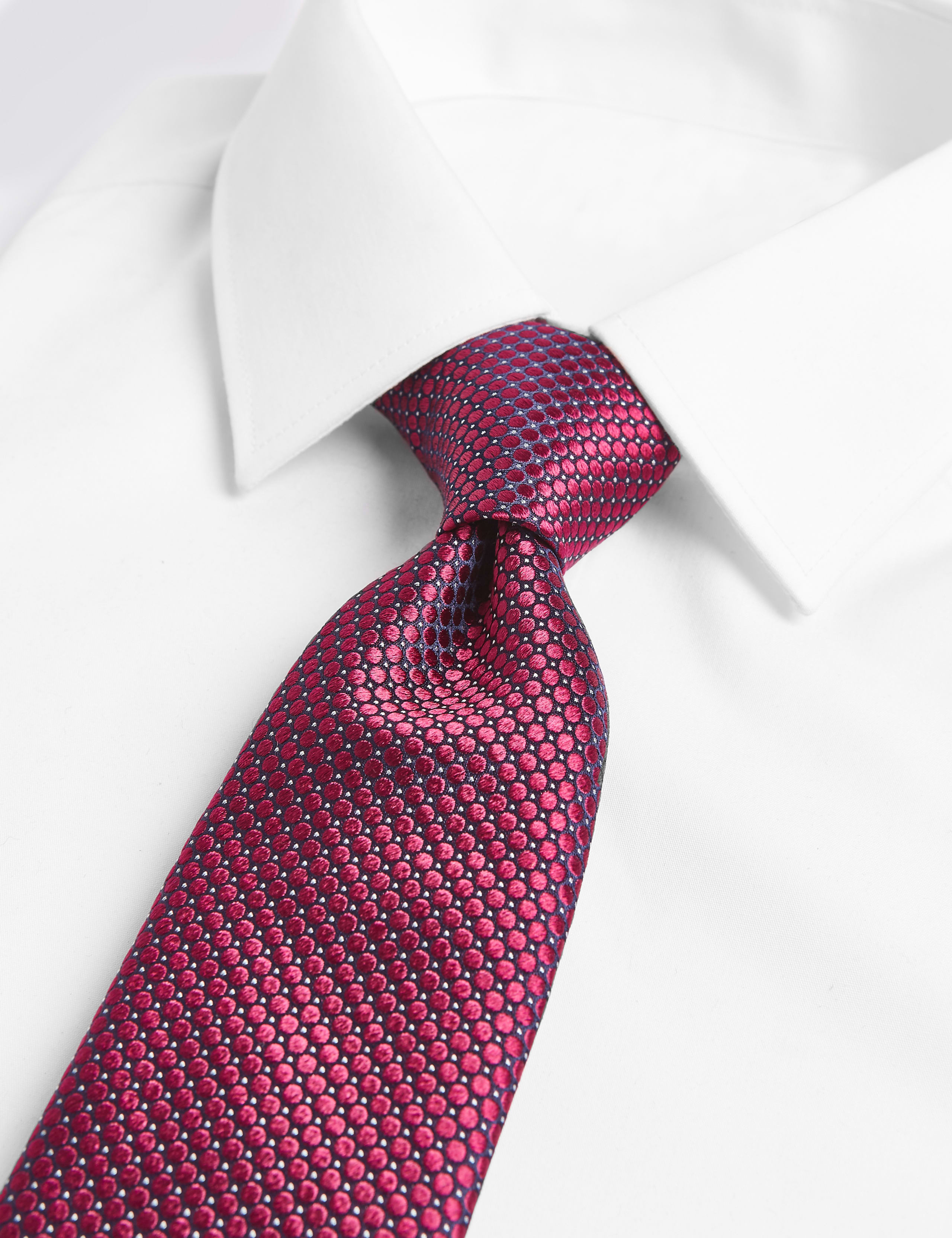 Polka Dot Pure Silk Tie 2 of 3