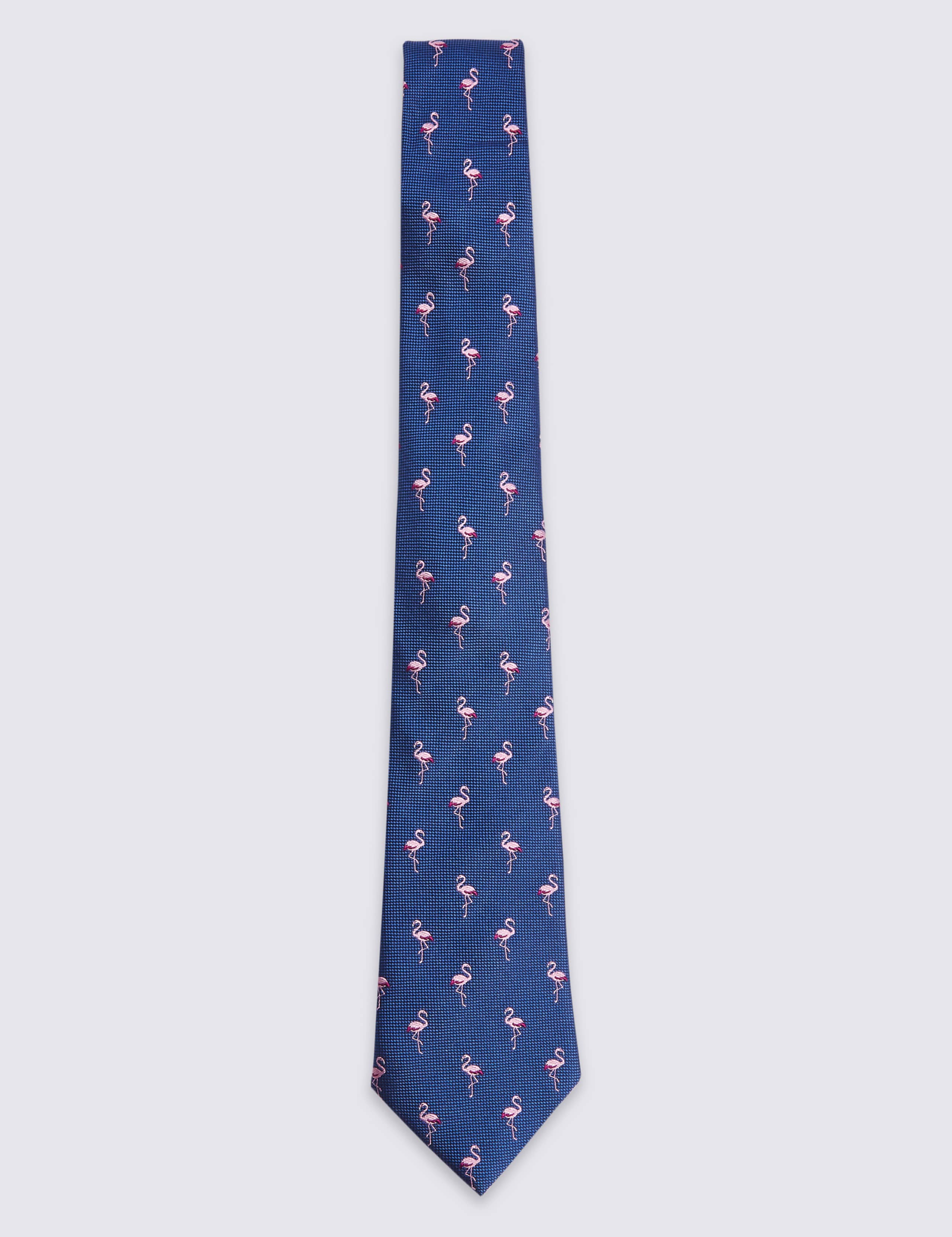 Pure Silk Flamingo Tie 1 of 3