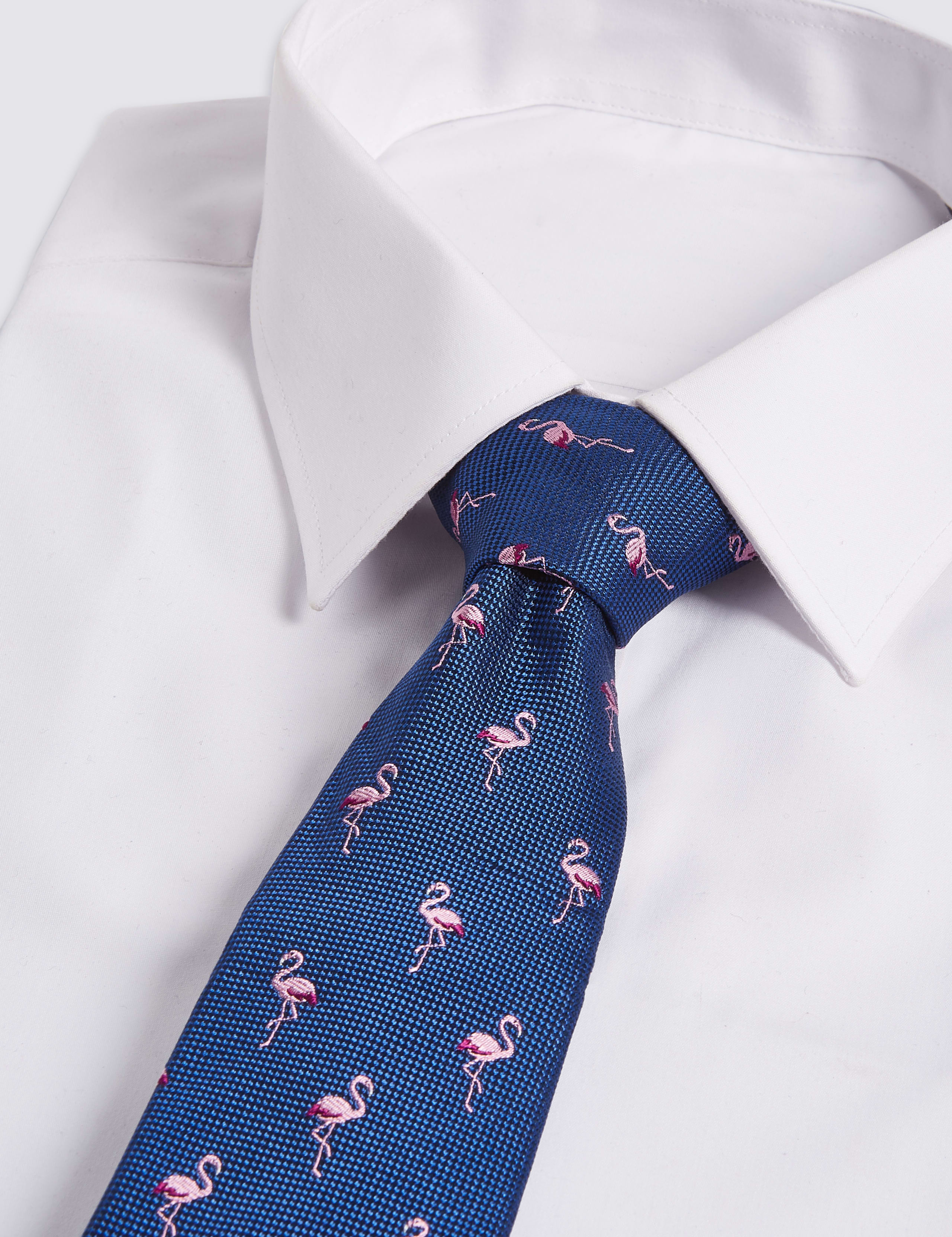 Pure Silk Flamingo Tie 2 of 3