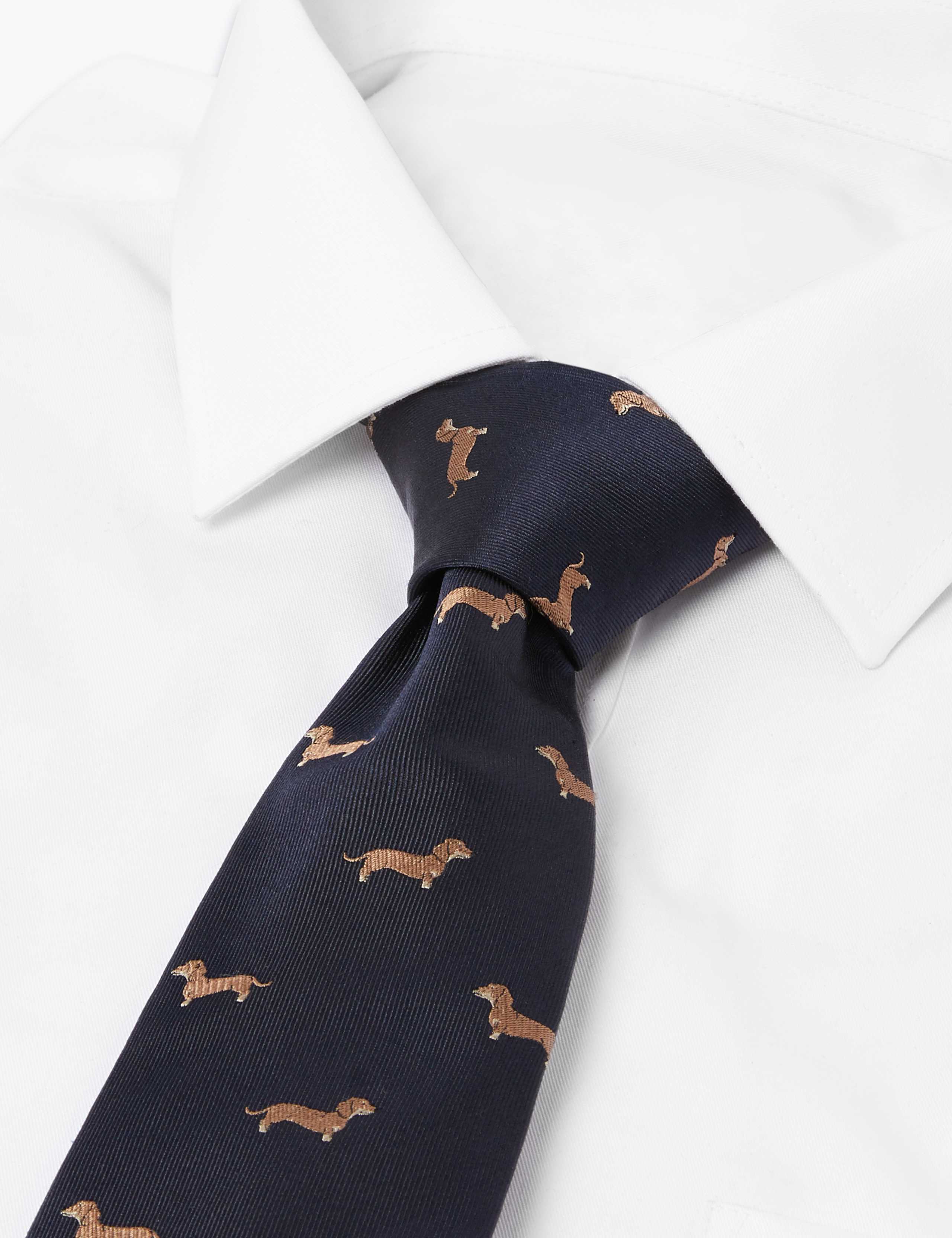 Woven Dachshund Pure Silk Tie 2 of 3