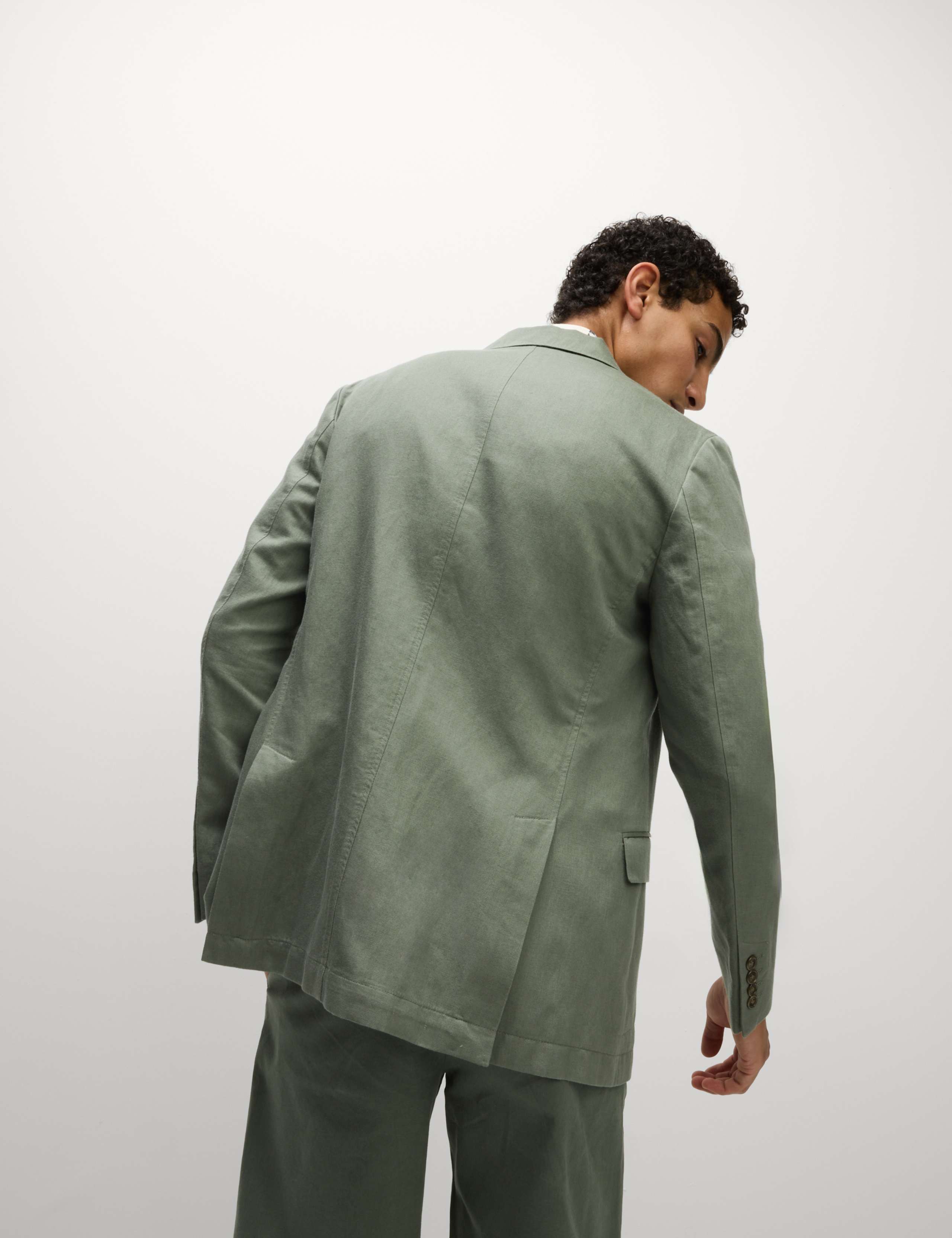 Tailored Fit Cotton Rich Laundered Jacket 1 of 8