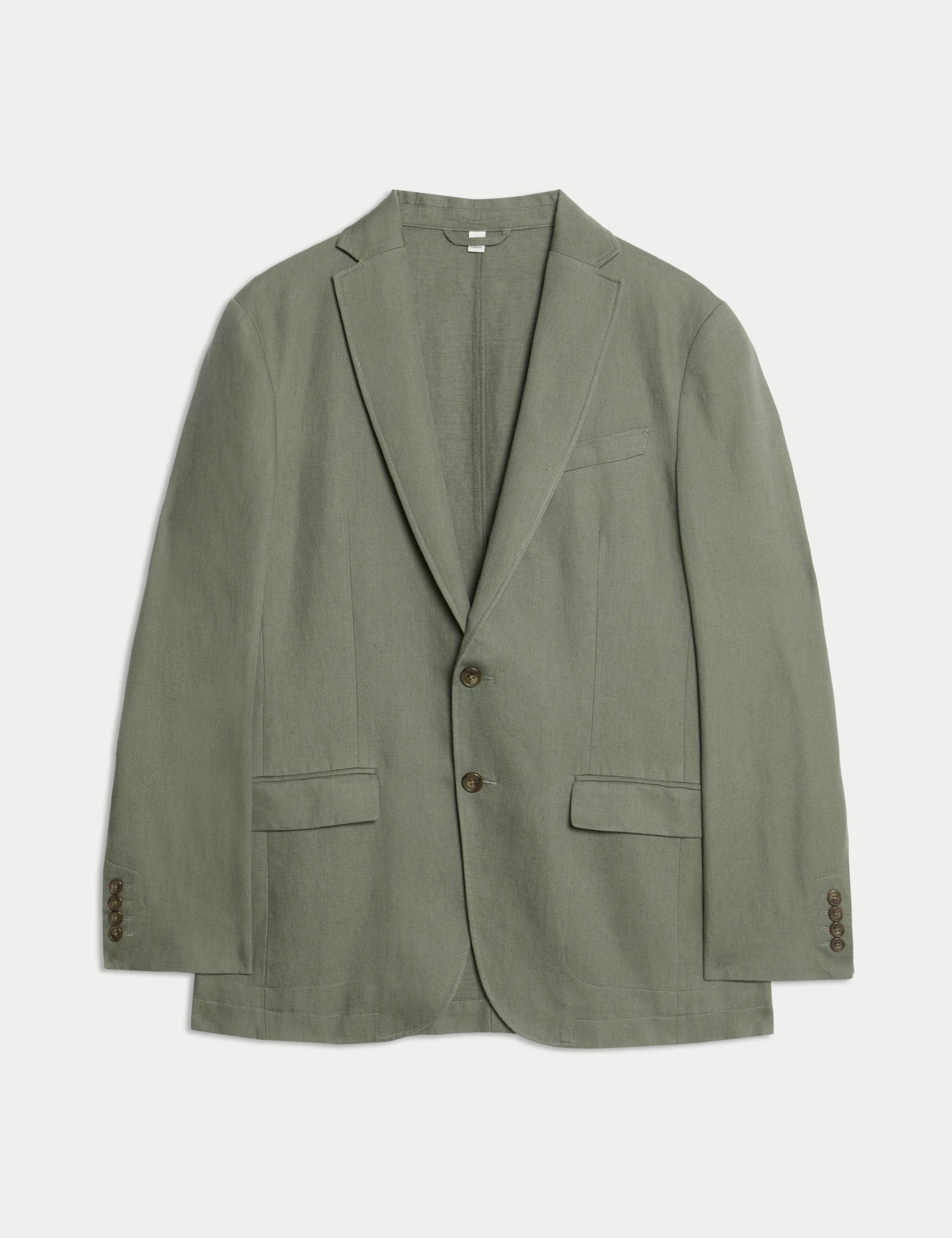 Tailored Fit Cotton Rich Laundered Jacket 2 of 8