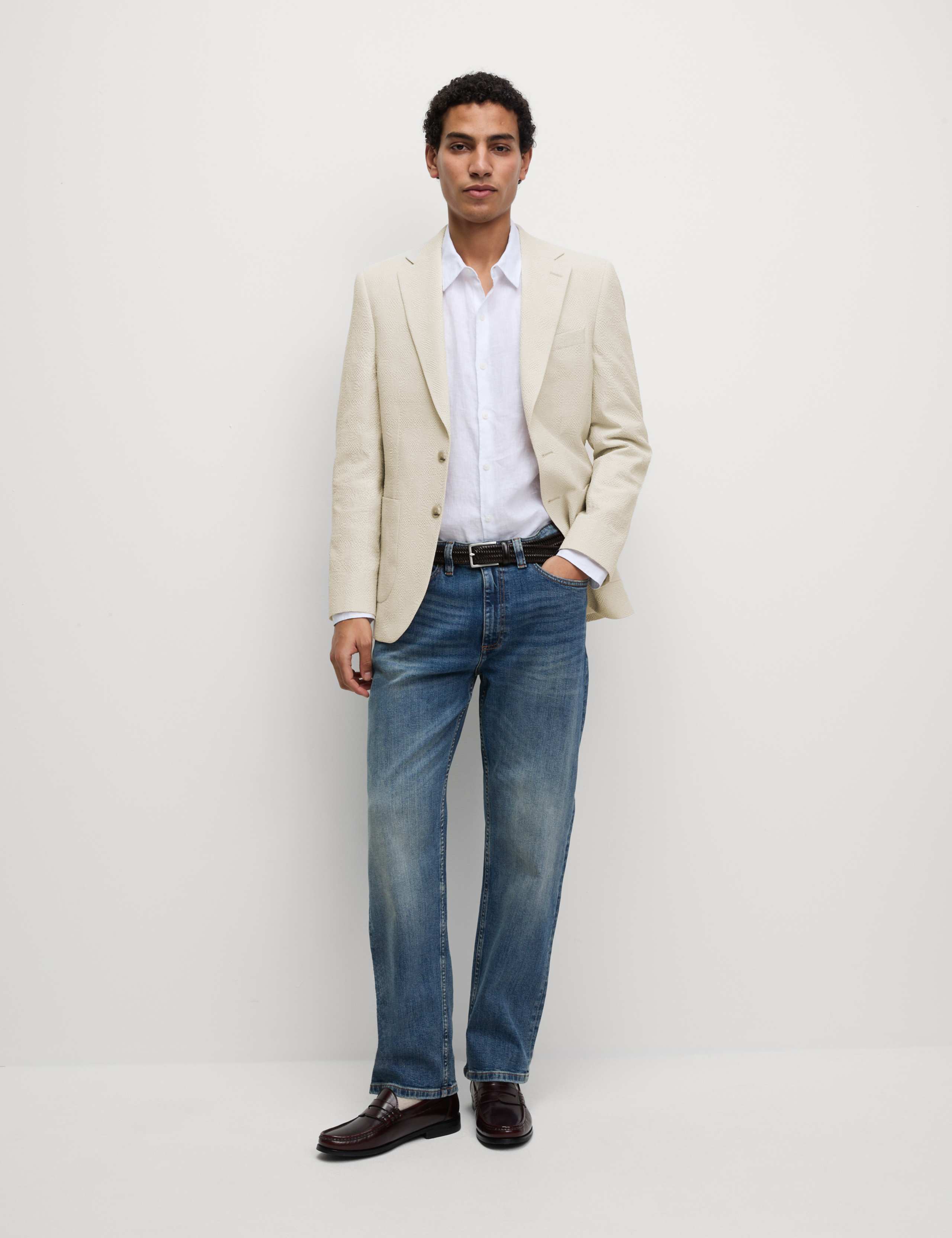 Cotton Rich Seersucker Blazer 5 of 8