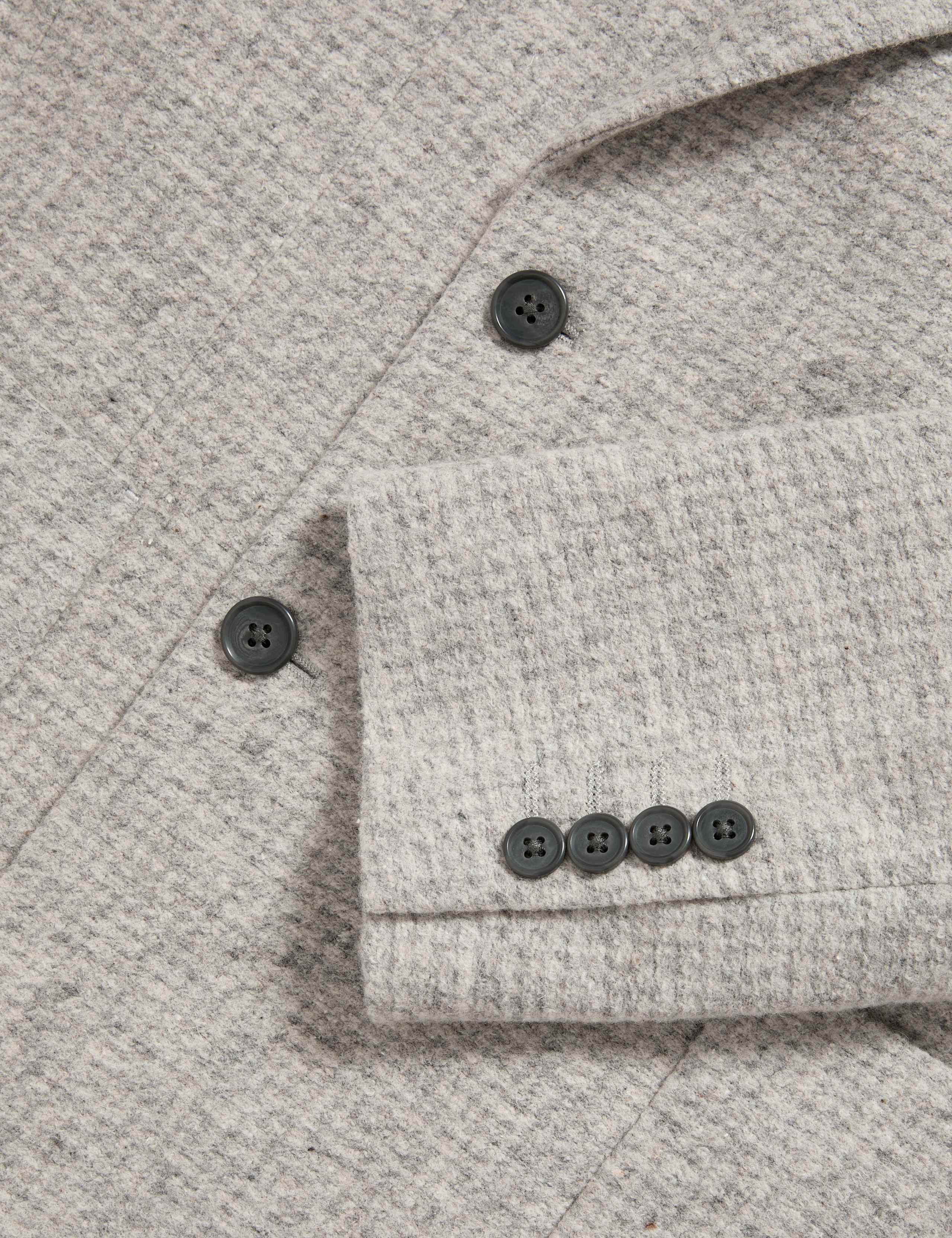Wool Cotton Blend Micro Check Blazer 6 of 6
