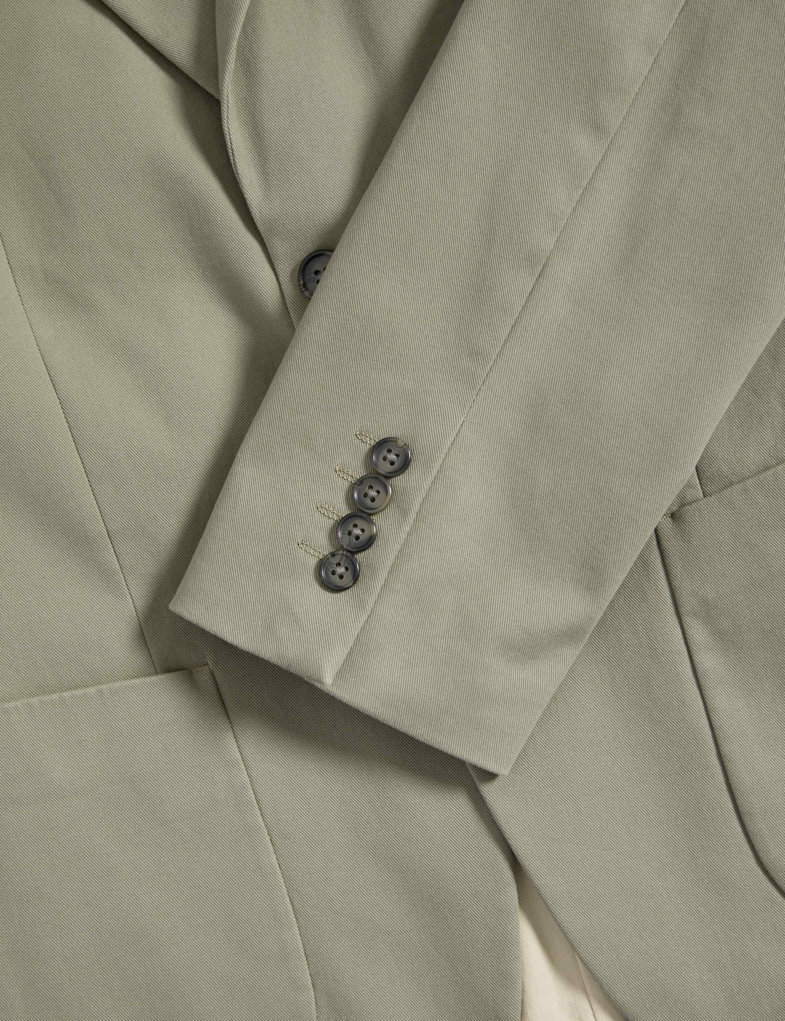 Tailored Fit Cotton Rich Peached Stretch Blazer 3 of 7