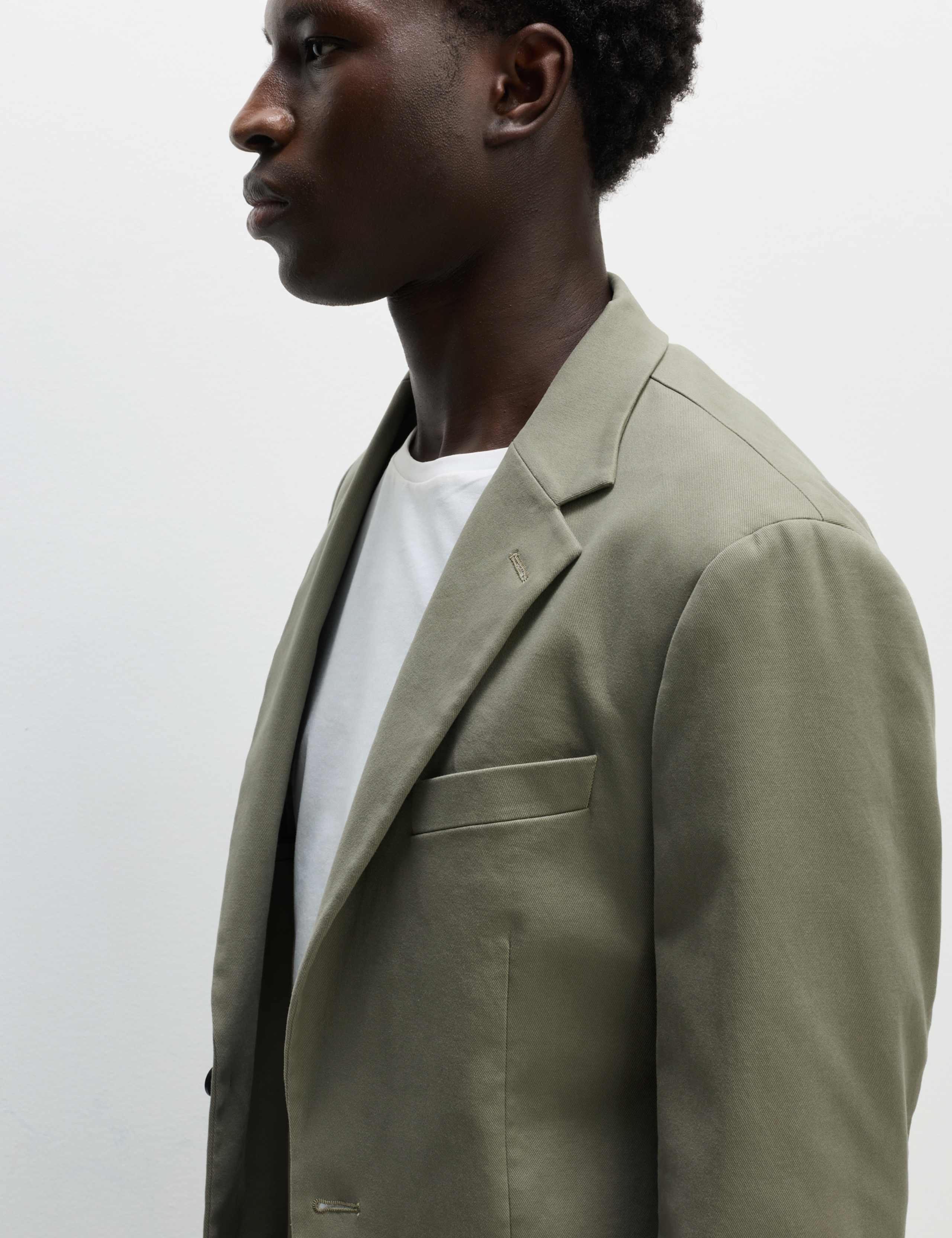 Tailored Fit Cotton Rich Peached Stretch Blazer 5 of 7