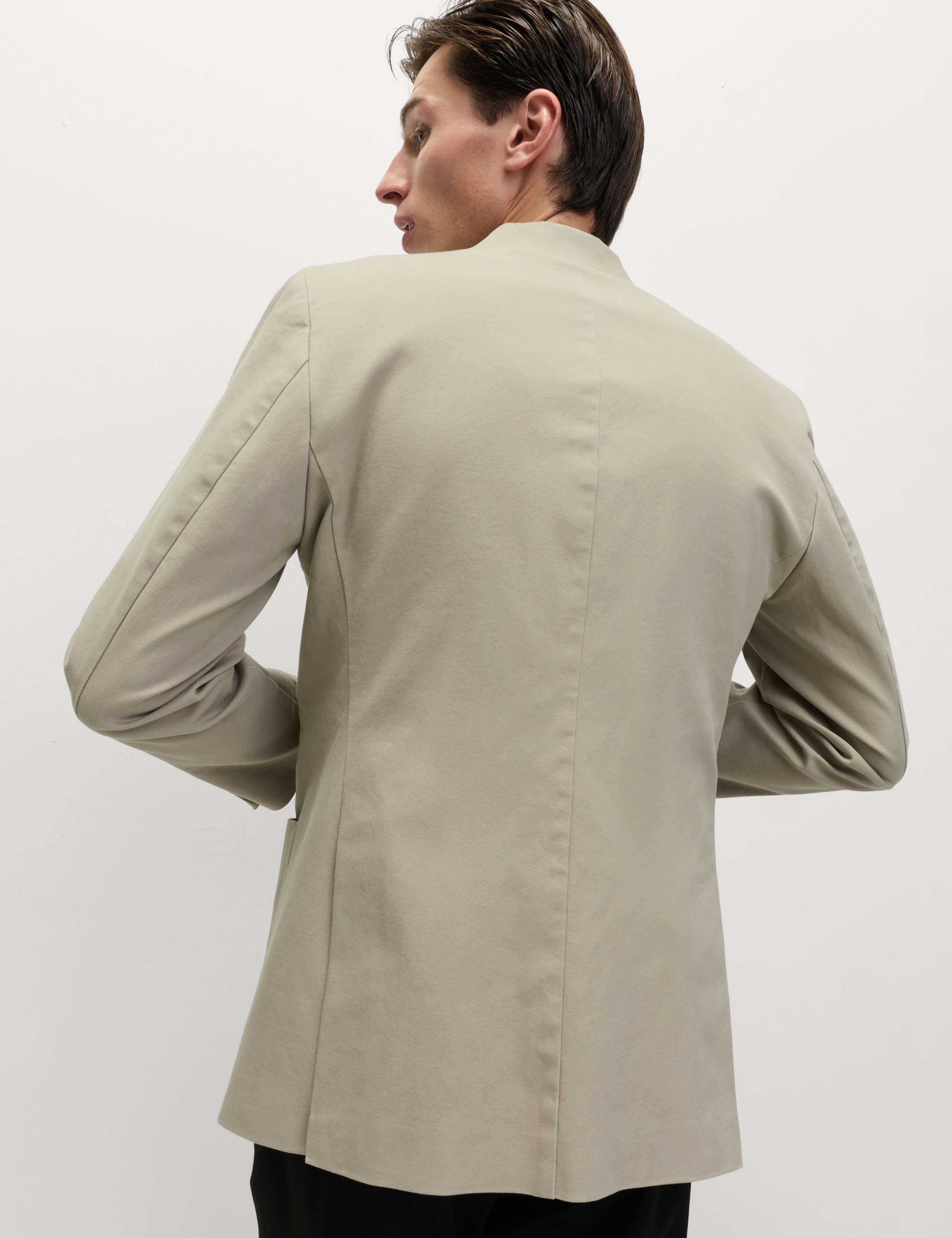 Tailored Fit Cotton Rich Peached Stretch Blazer 6 of 7