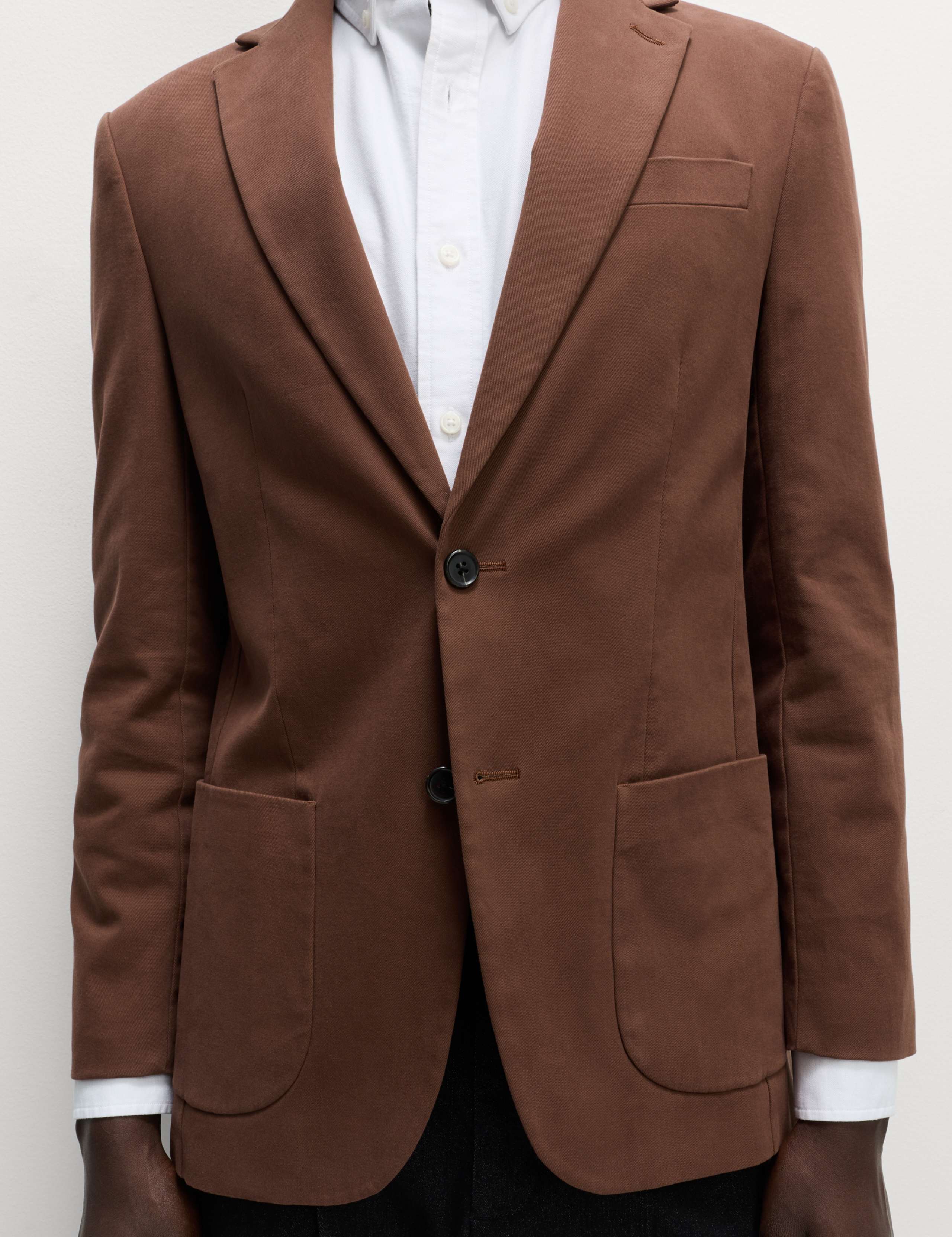 Tailored Fit Cotton Rich Peached Stretch Blazer 4 of 7