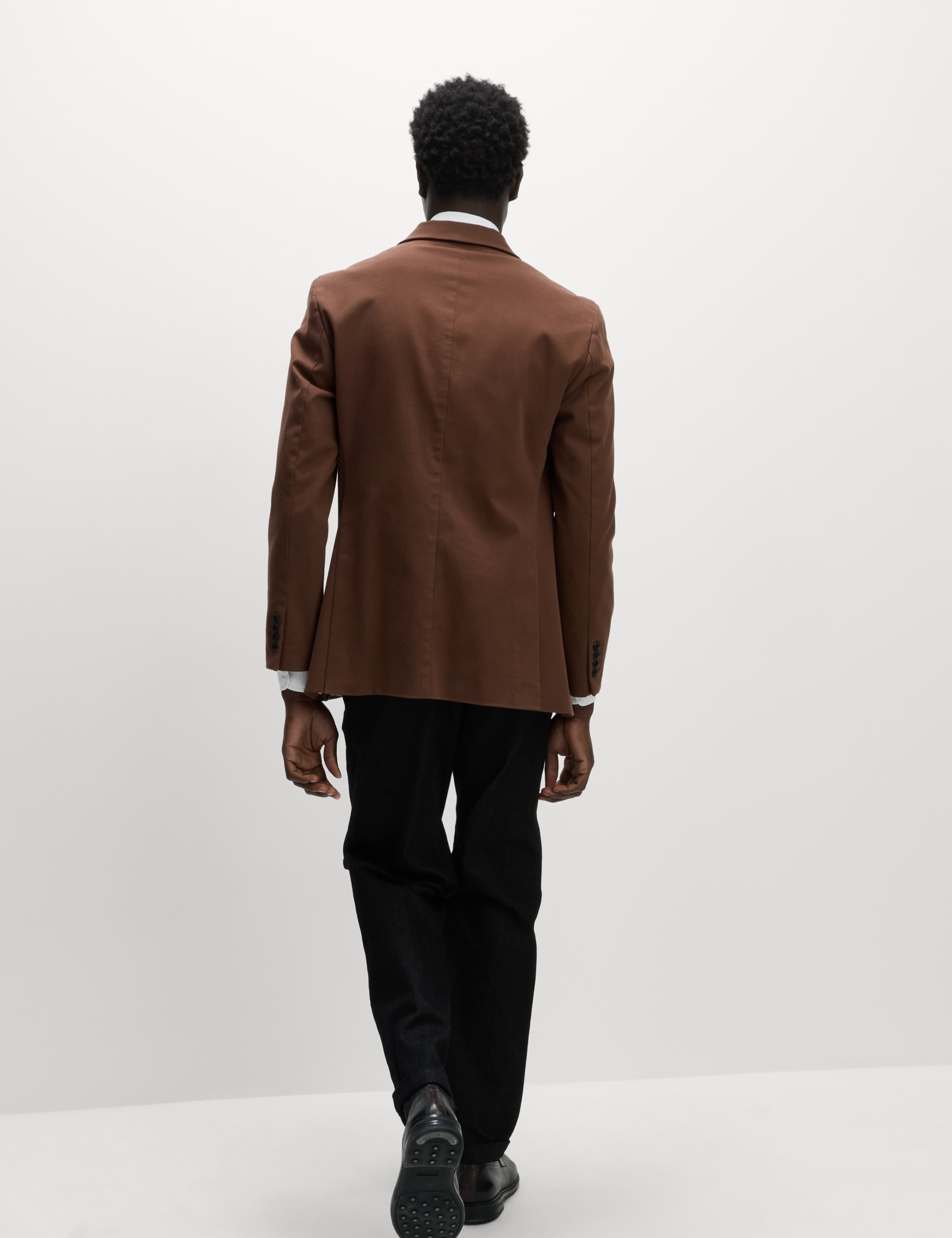 Tailored Fit Cotton Rich Peached Stretch Blazer 5 of 7