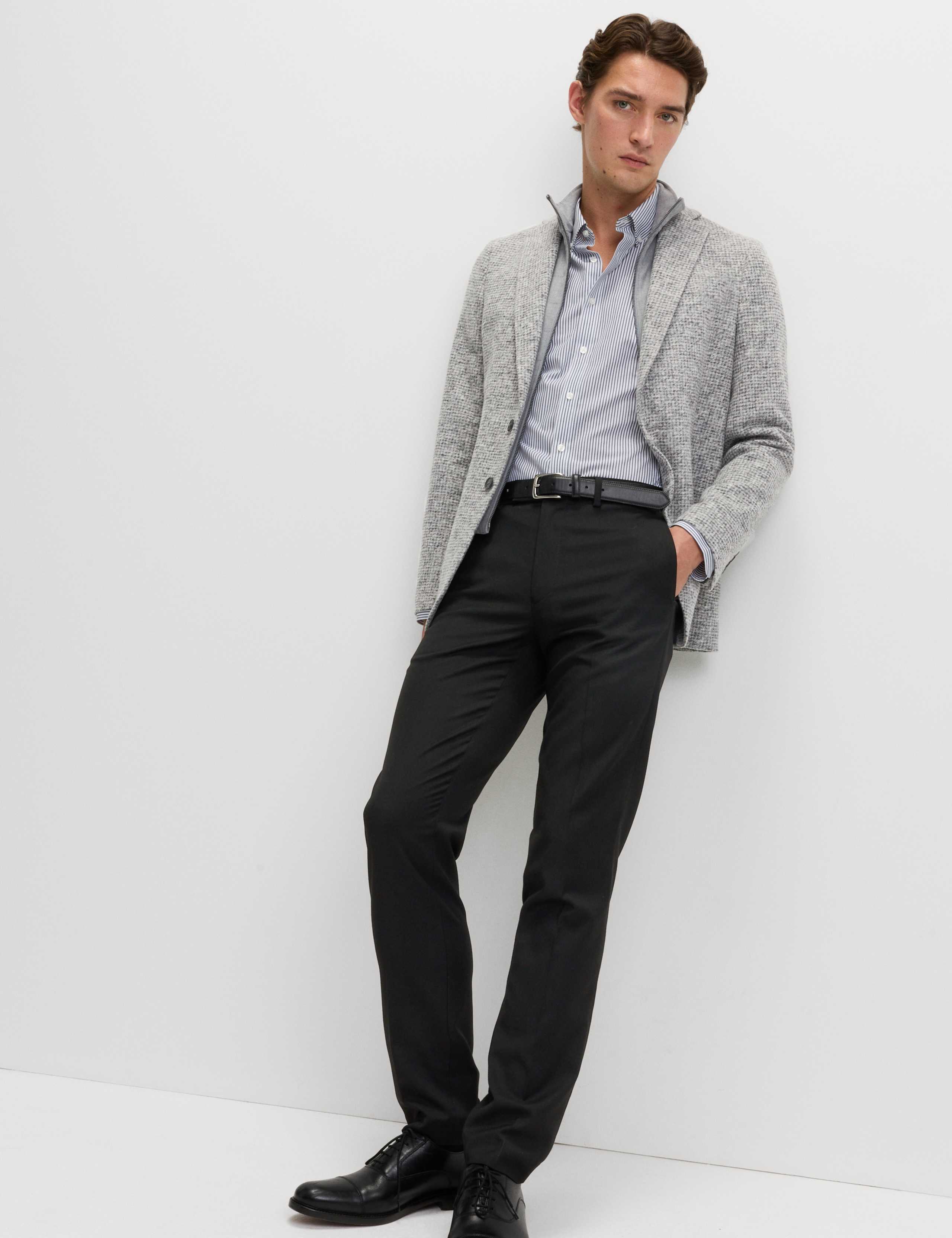Tailored Fit Wool Blend Blazer with Gilet 4 of 5