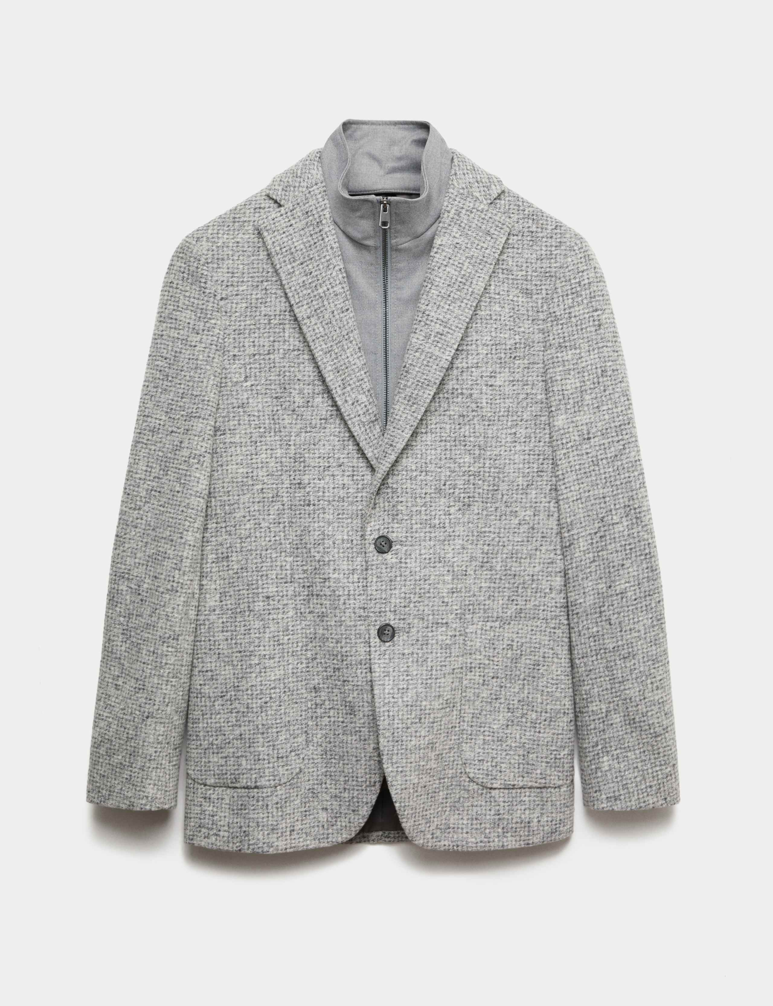 Tailored Fit Wool Blend Blazer with Gilet 2 of 5