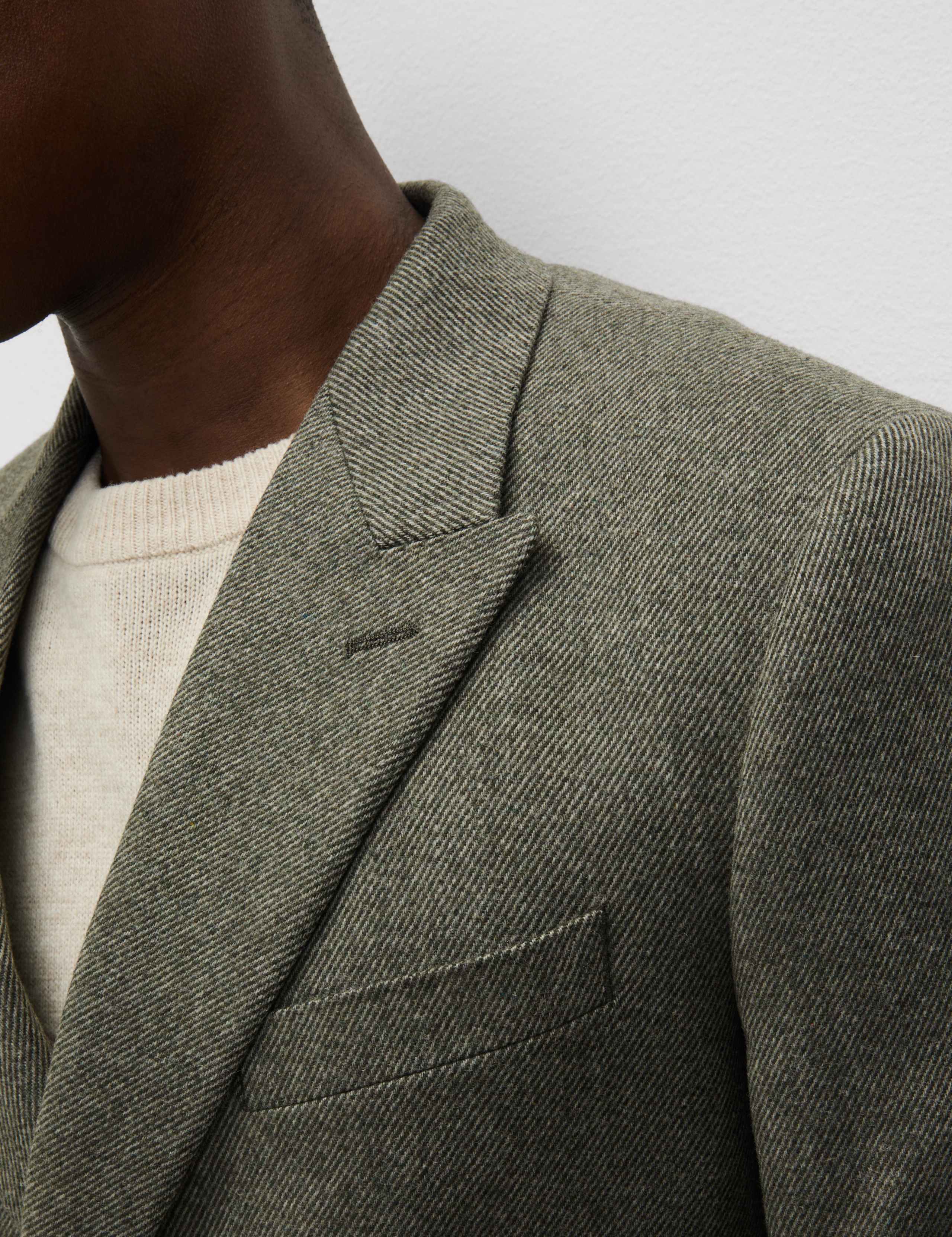 Tailored Fit Wool Blend Twill Blazer 4 of 8