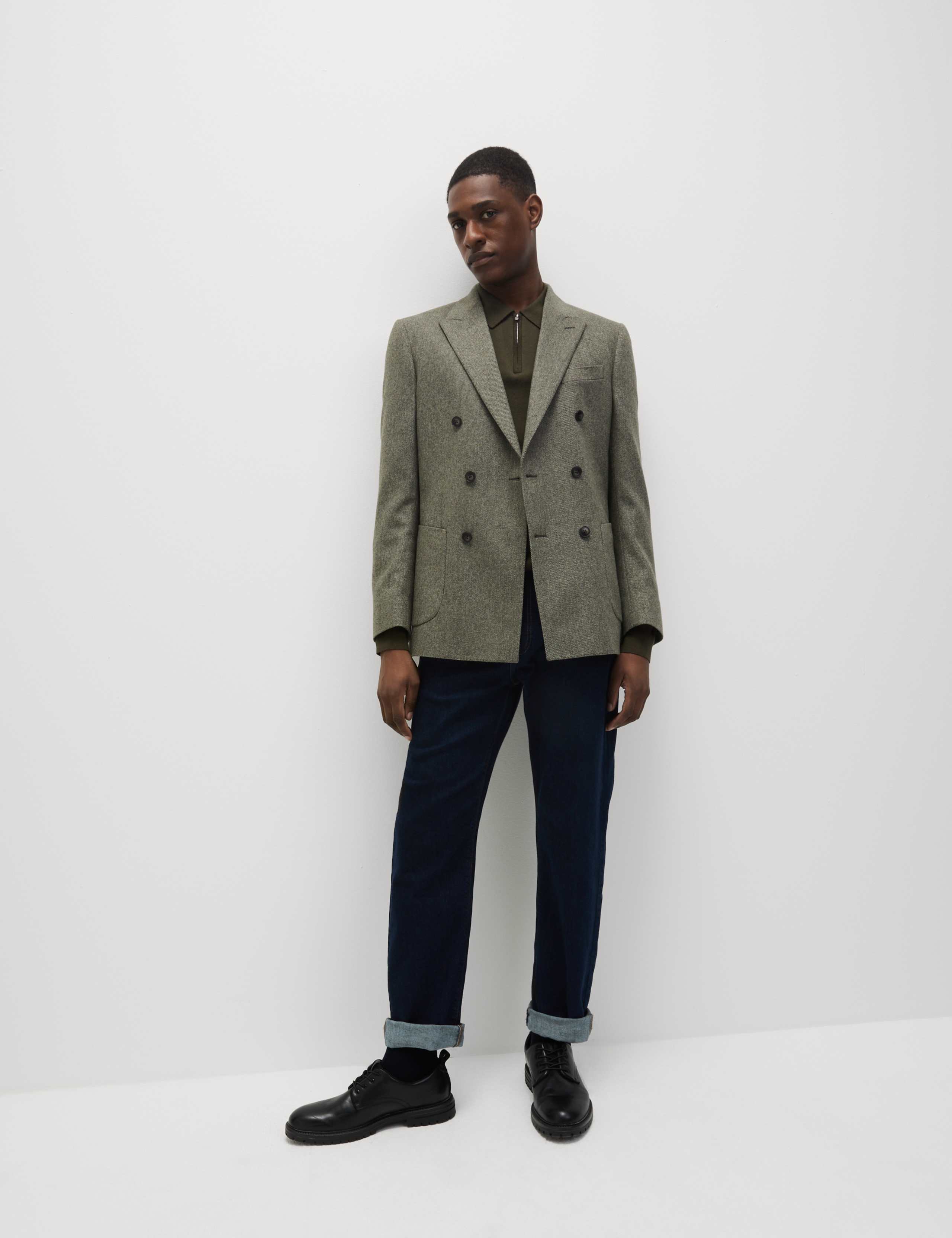 Tailored Fit Wool Blend Twill Blazer 6 of 8