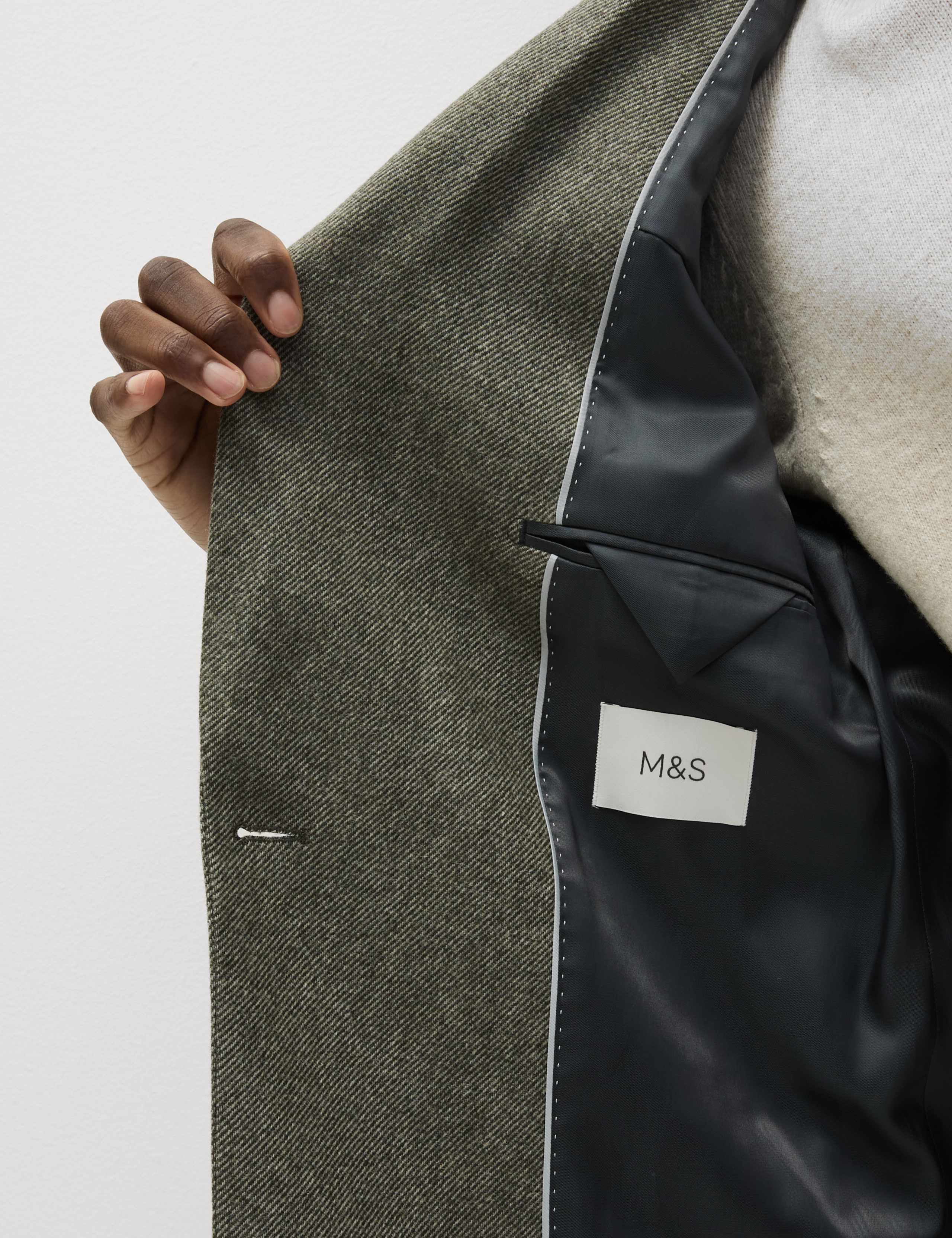 Tailored Fit Wool Blend Twill Blazer 8 of 8