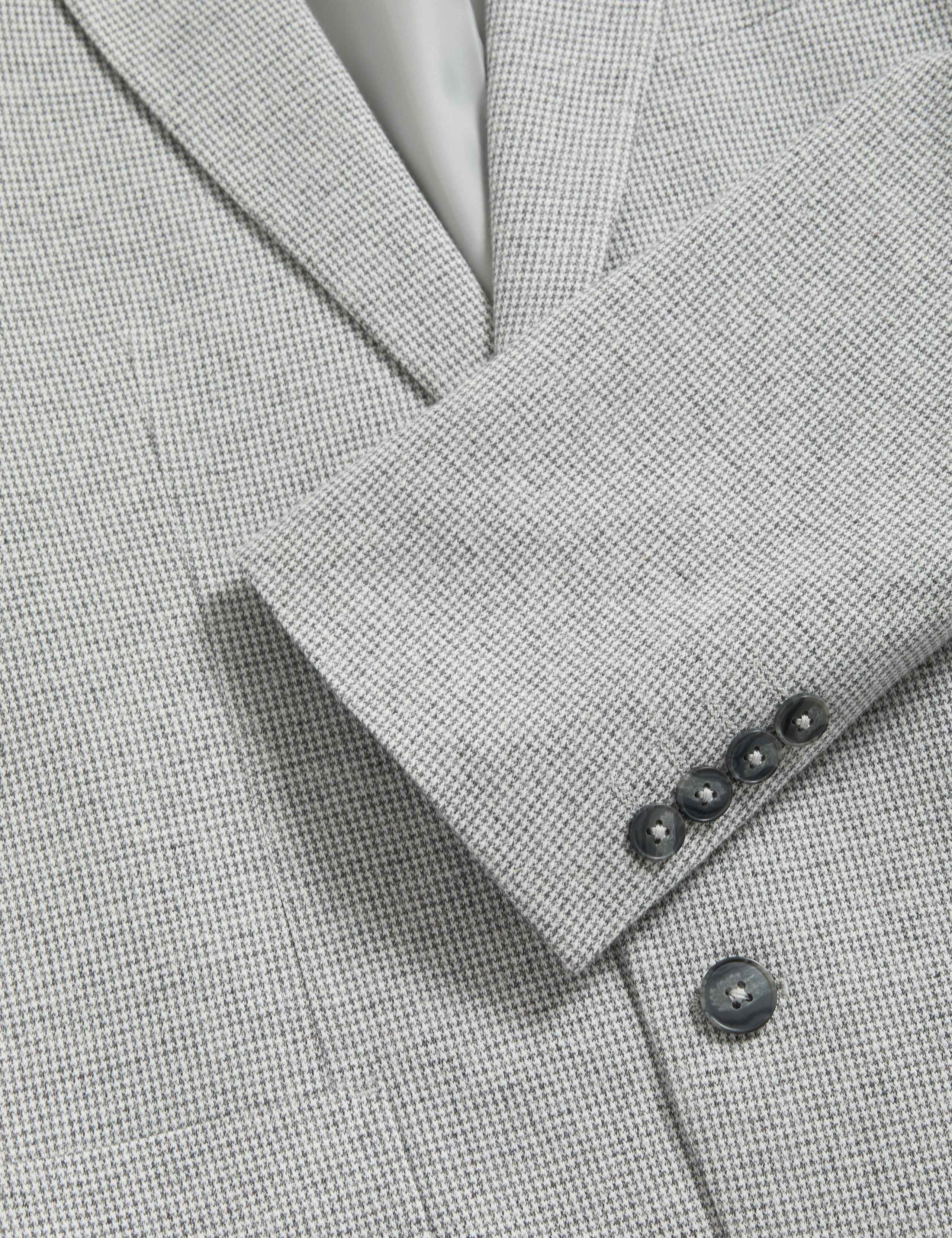 Tailored Fit Cotton Rich Puppytooth Blazer 2 of 2
