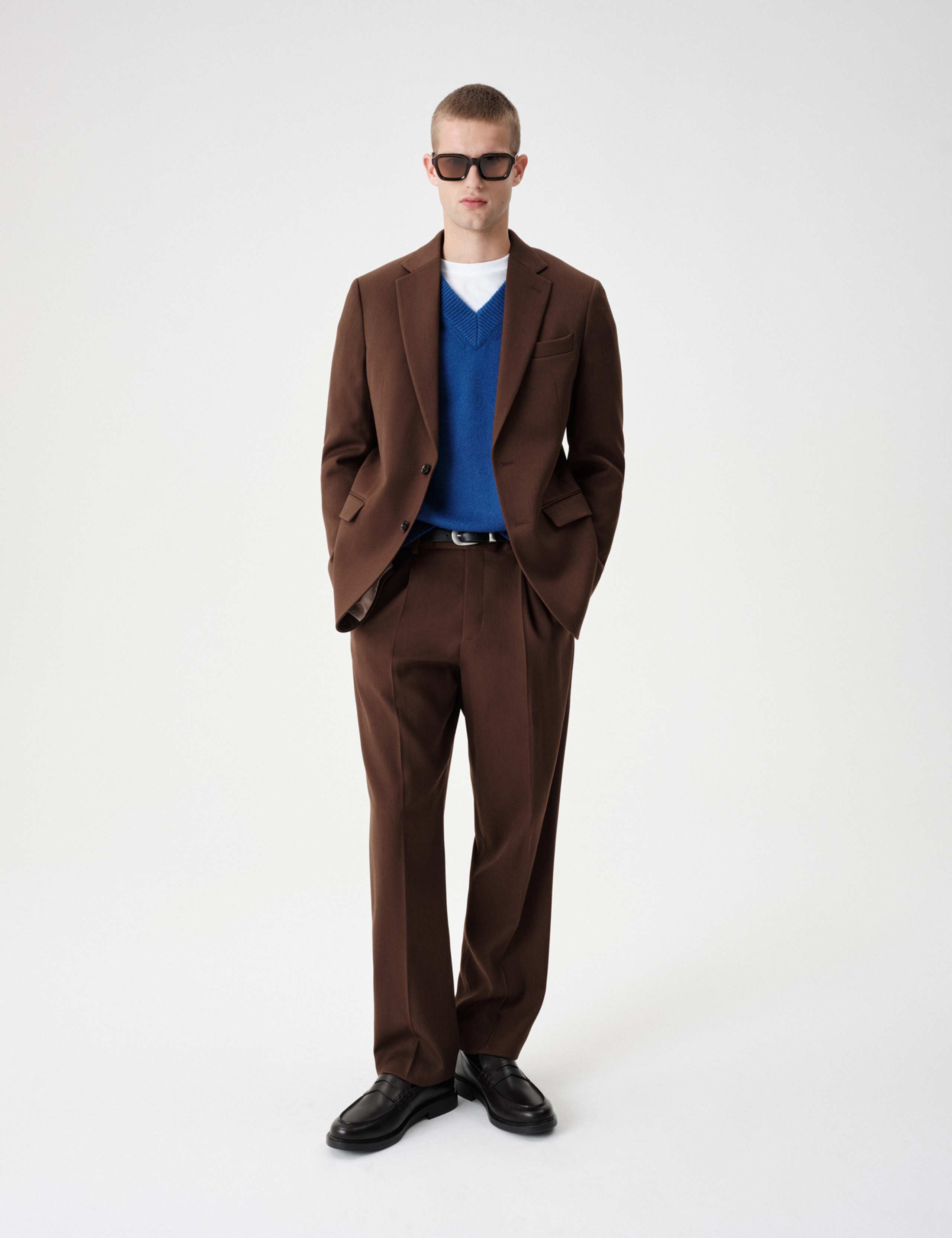 Twill Textured Stretch Suit Jacket 3 of 8