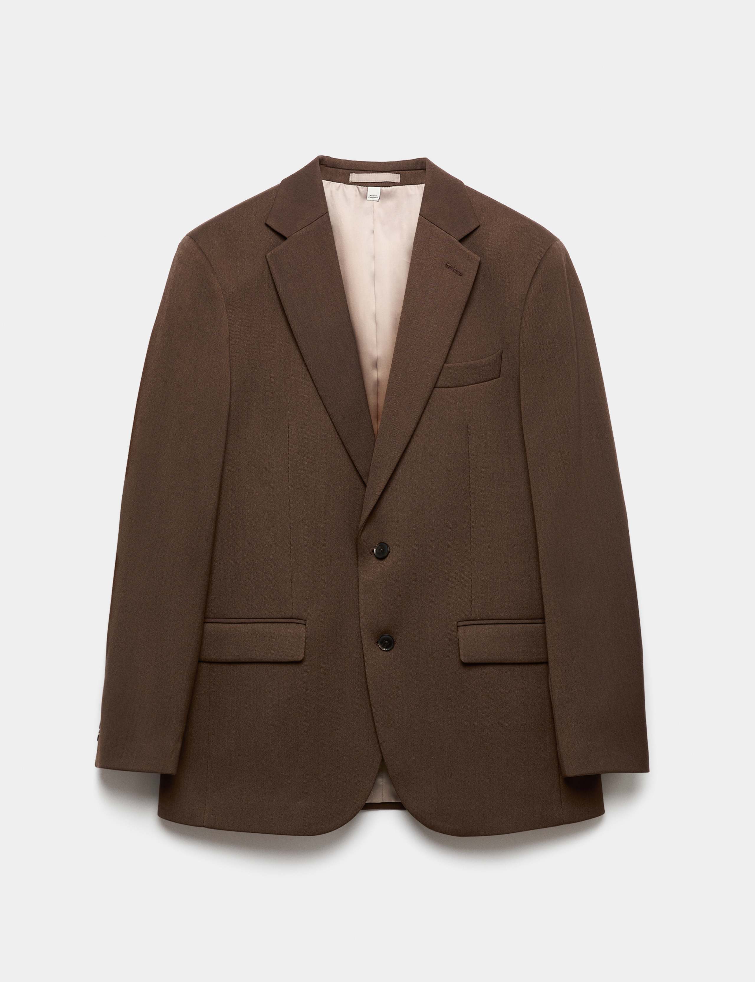 Twill Textured Stretch Suit Jacket 2 of 8