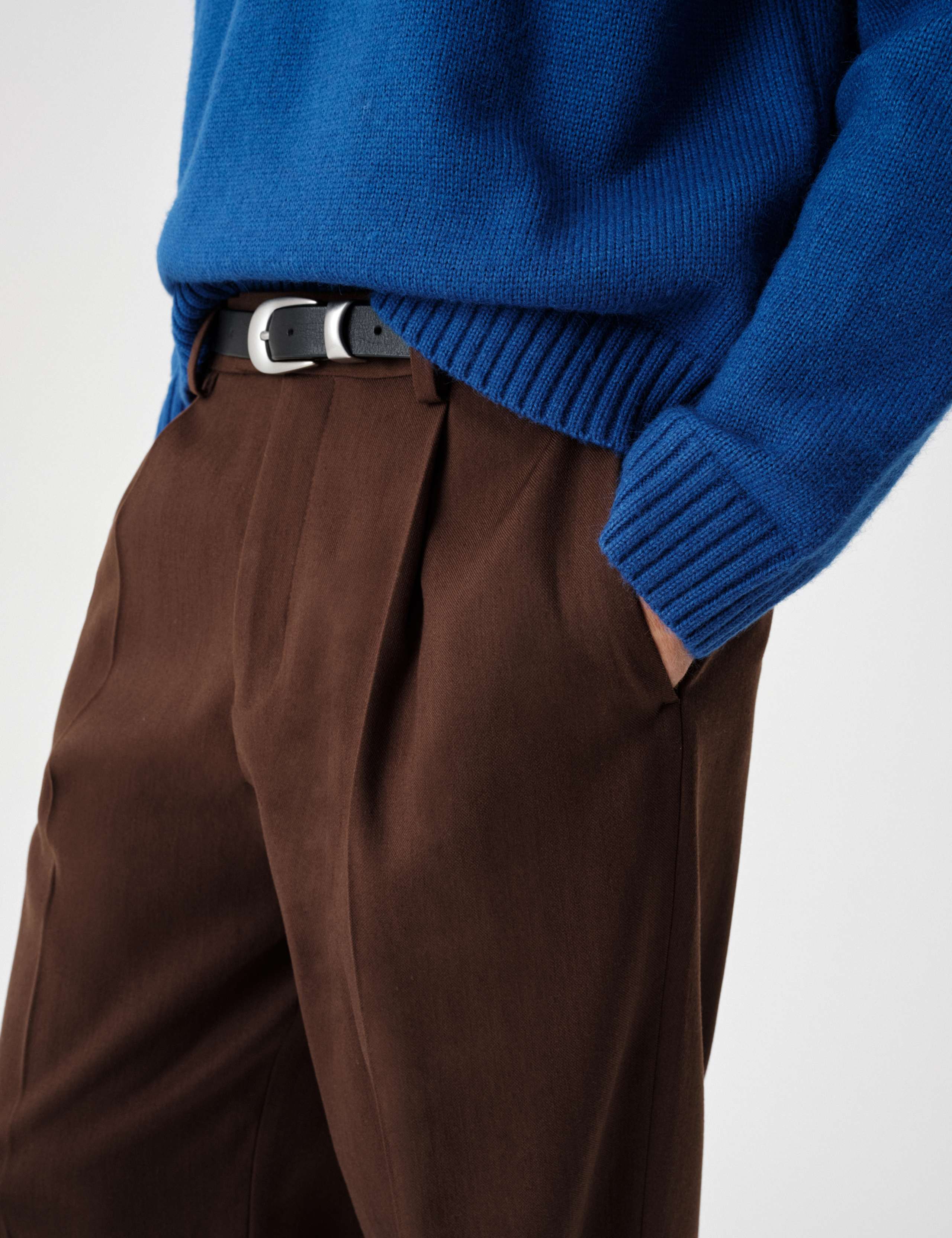 Regular Fit Stretch Twill Suit Trousers 4 of 9