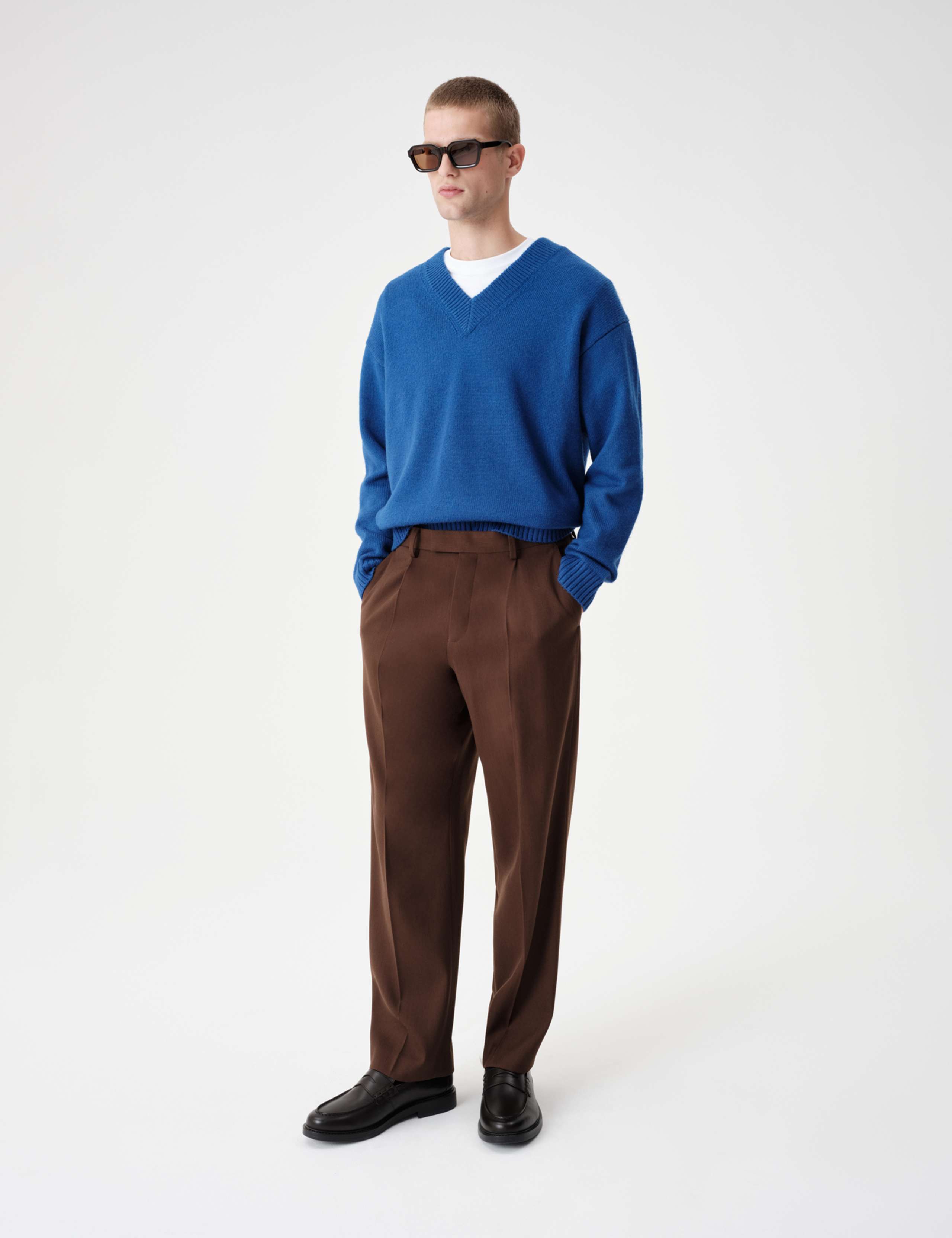 Regular Fit Twill Stretch Suit Trousers 5 of 11