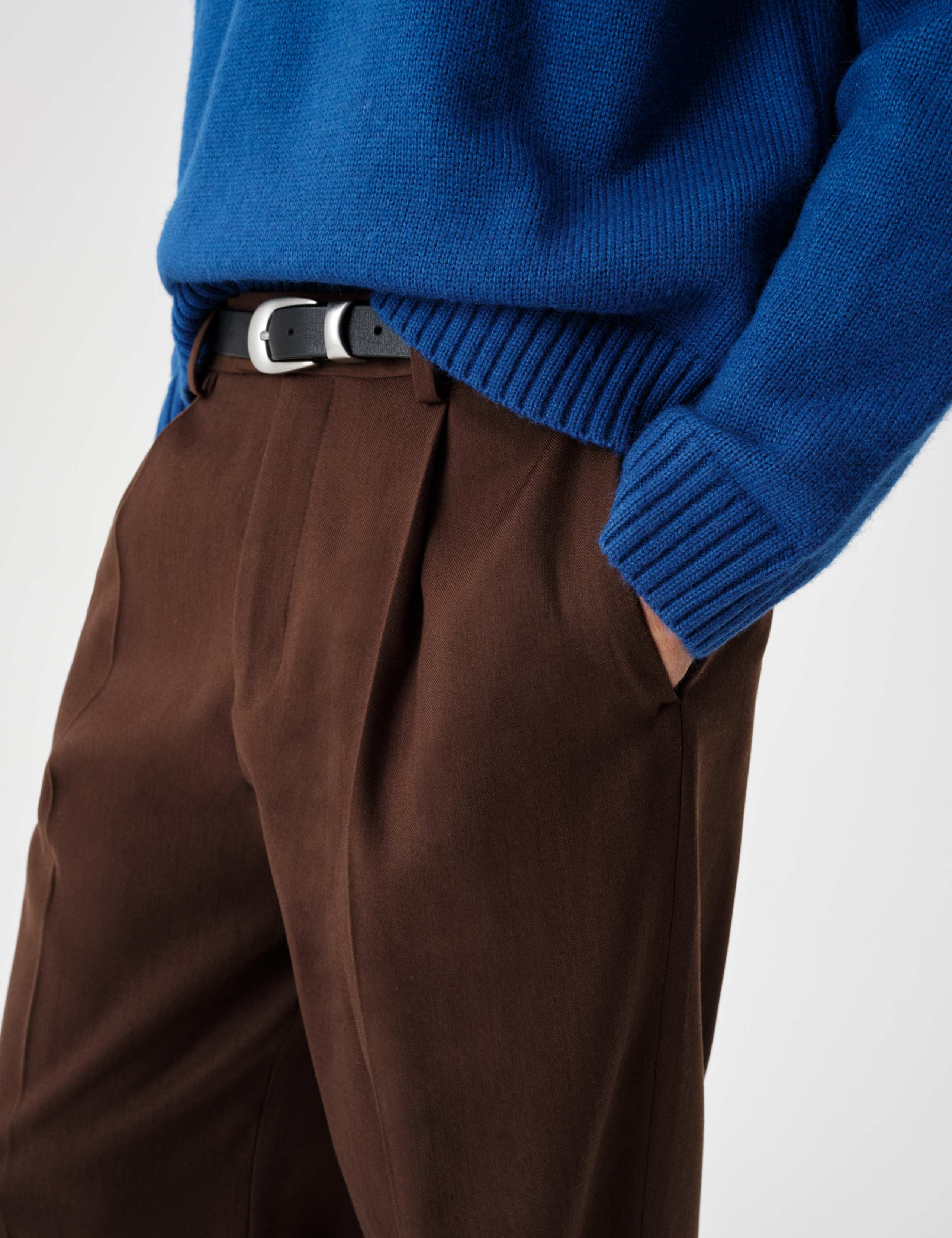 Regular Fit Twill Stretch Suit Trousers 6 of 11