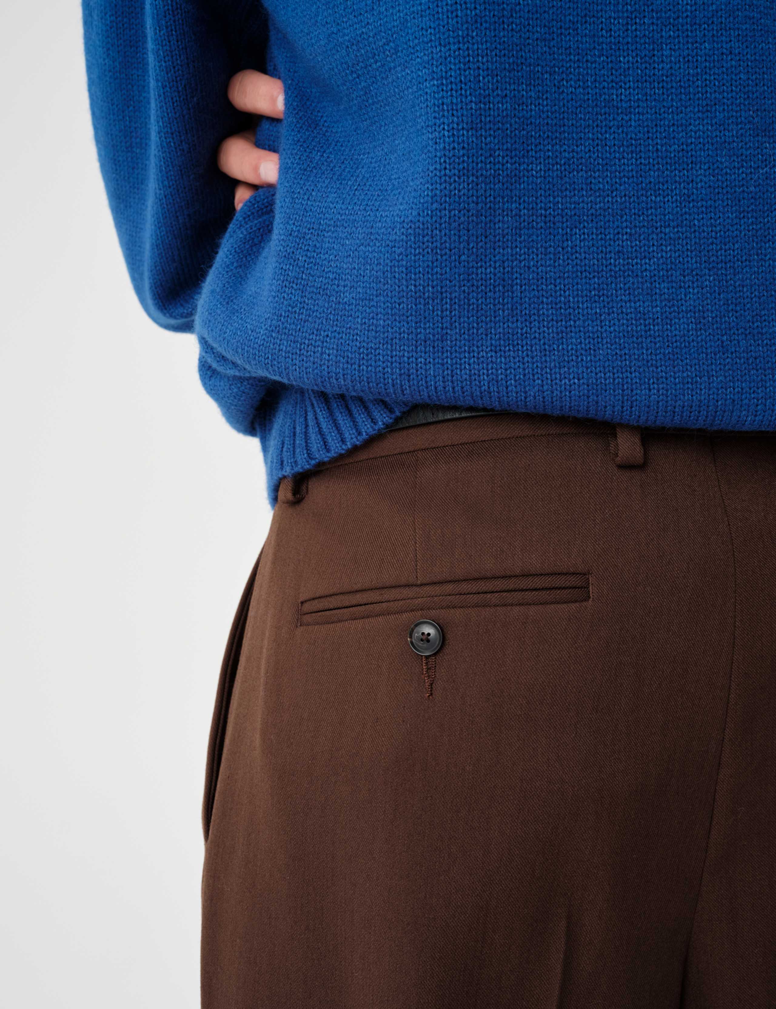 Regular Fit Twill Stretch Suit Trousers 8 of 11